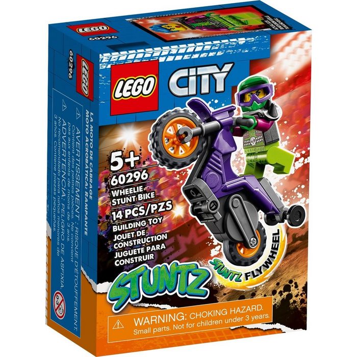 LEGO® Konstruktionsspielsteine LEGO® City - Wheelie-Stuntbike (Set 15 St)