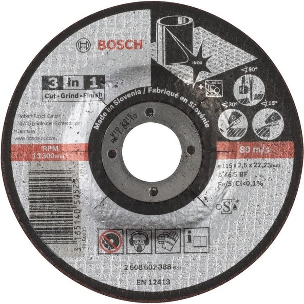 BOSCH Trennscheiben PRO Stainless Steel 3-in-1
