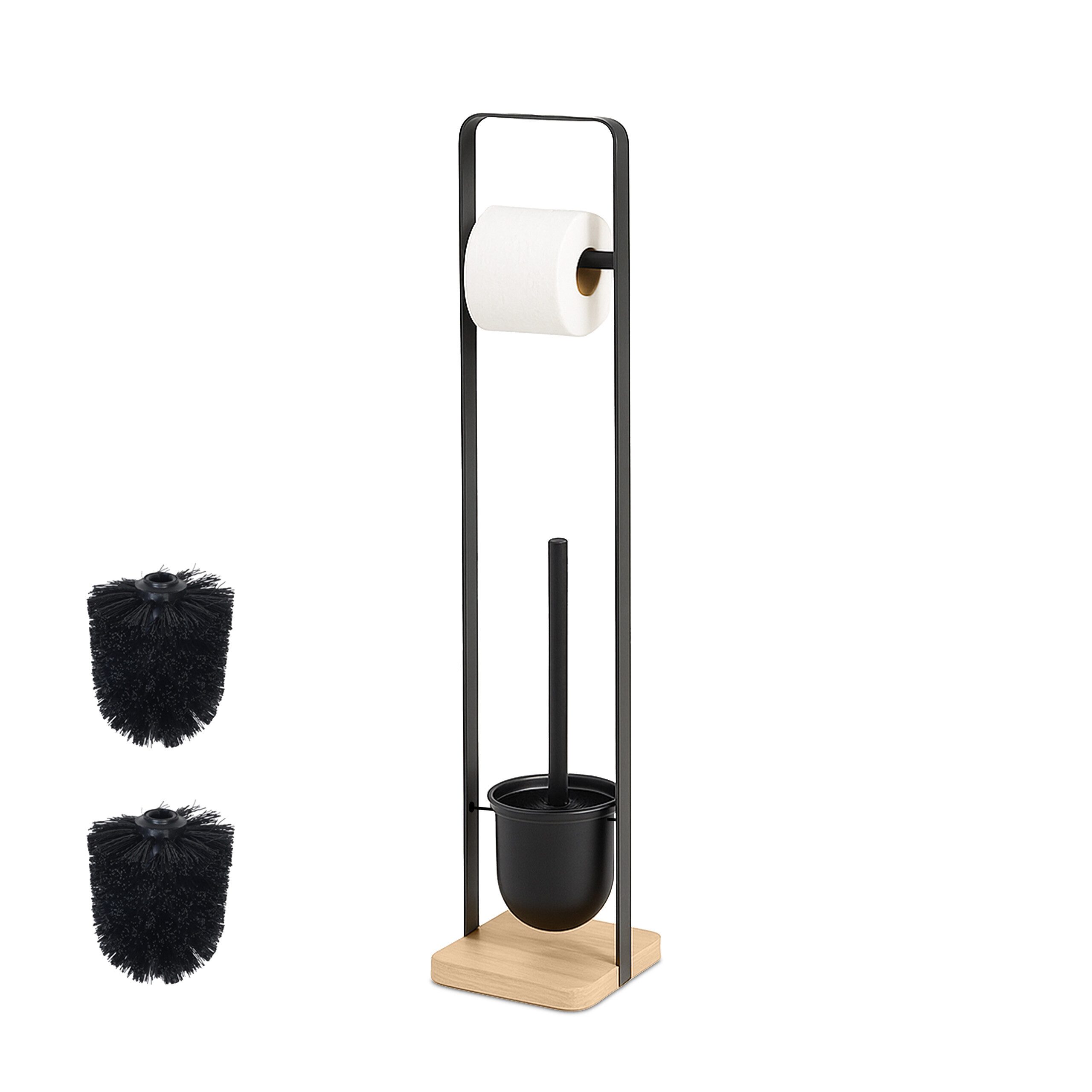 relaxdays WC-Garnitur mit Bambussockel günstig online kaufen