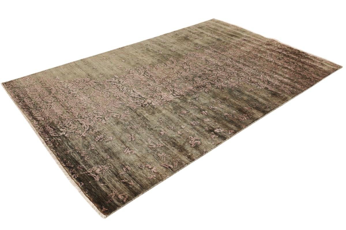 Designteppich, Moderner Orientteppich rechteckig, / Handgeknüpfter 12 Orientteppich Sindhi Trading, Nain 161x274 mm Höhe: