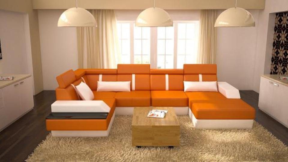 in Designer JVmoebel Wohnlandschaft Ecksofa Couch Made Europe Polster Eckcouch Sofa Sofas, Ledersofa