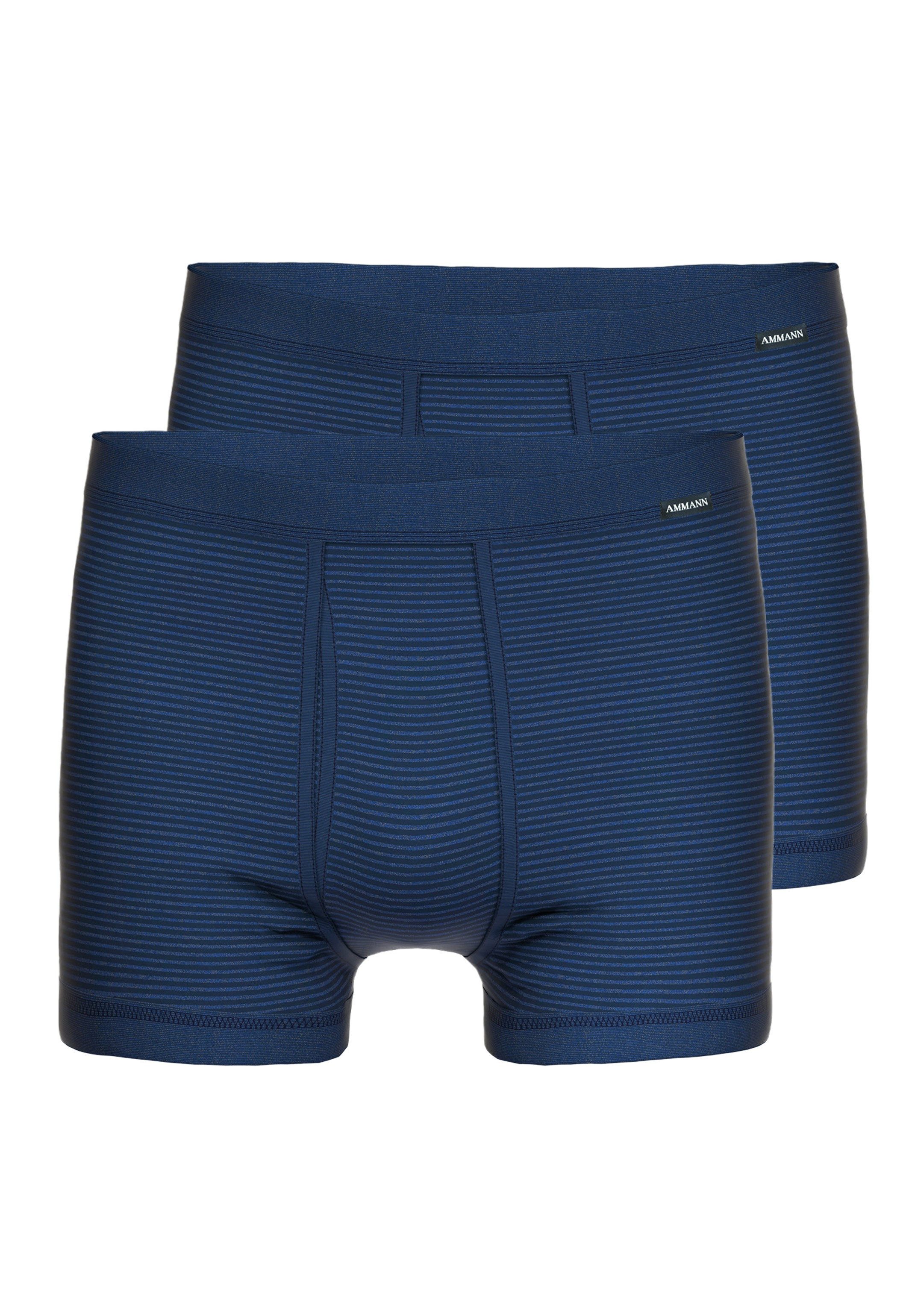 Retro Boxer 2er Pack Jeans Feinripp