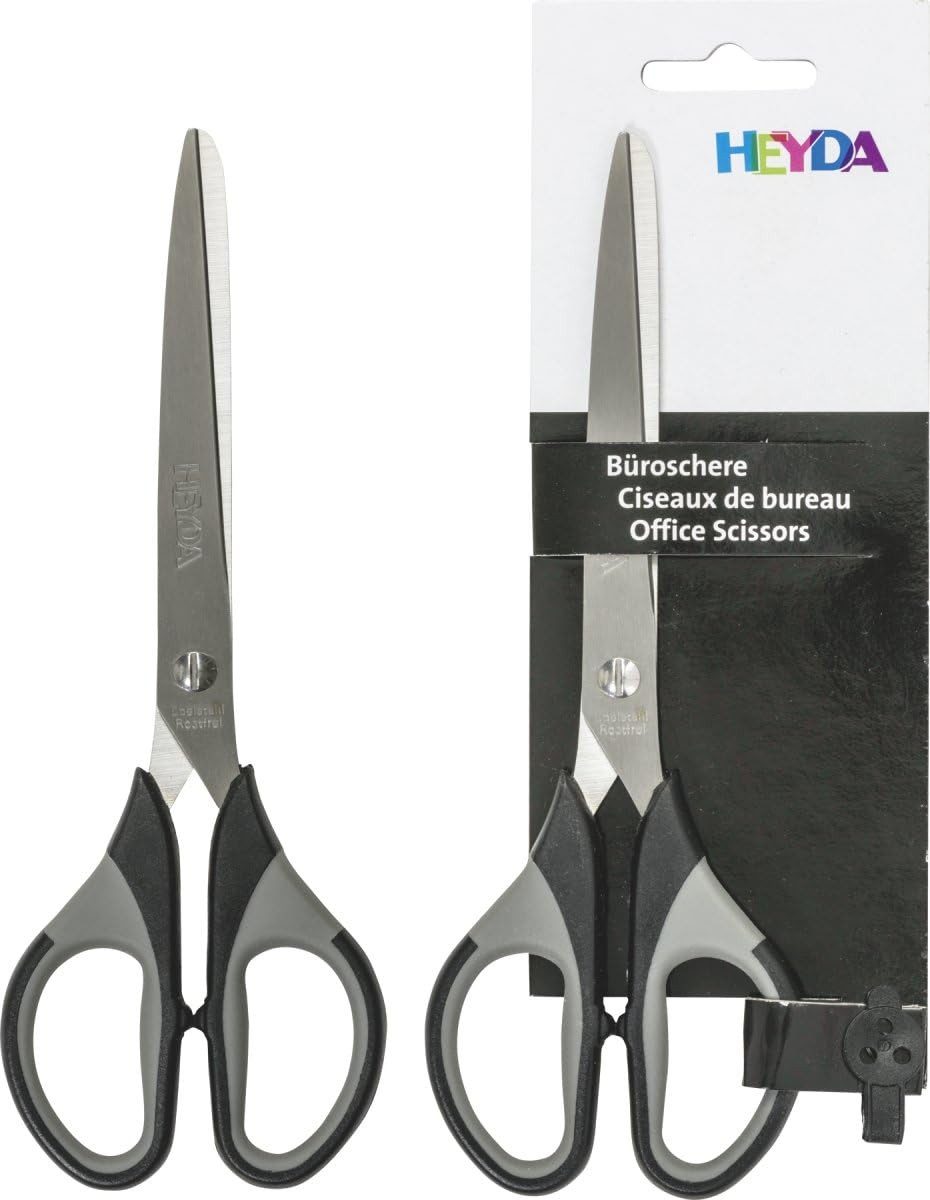 Heyda Spiel HEYDA Colour Code Büroschere 18 cm Onyx/Schwarz