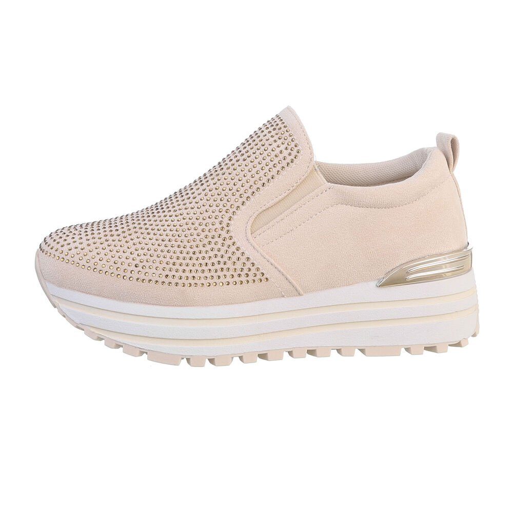 Ital-Design Damen Low-Top Freizeit Sneaker Keilabsatz/Wedge günstig online kaufen