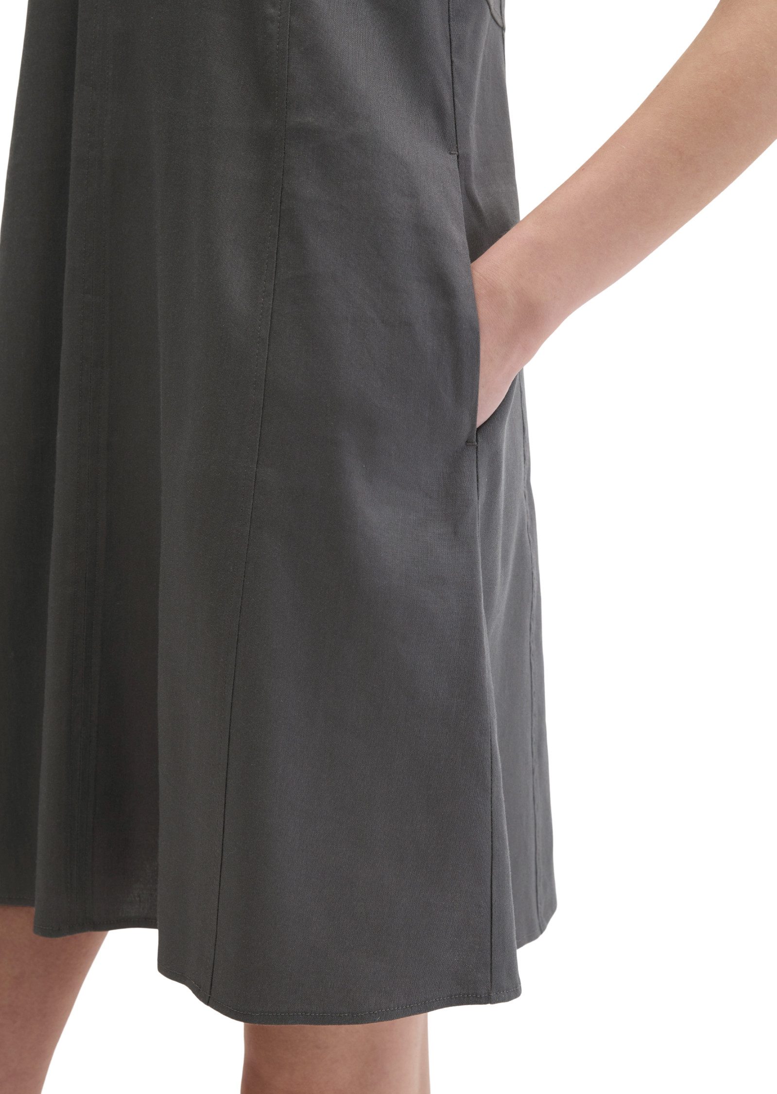Marc O'Polo Midikleid aus Viskose-Leinen-Stretch – Bild 4 von 5