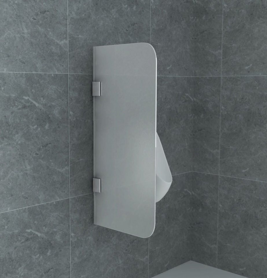 Aloni Tiefspül-WC »Aloni Glas Trennwand Urinal Schamwand Milchglas ...