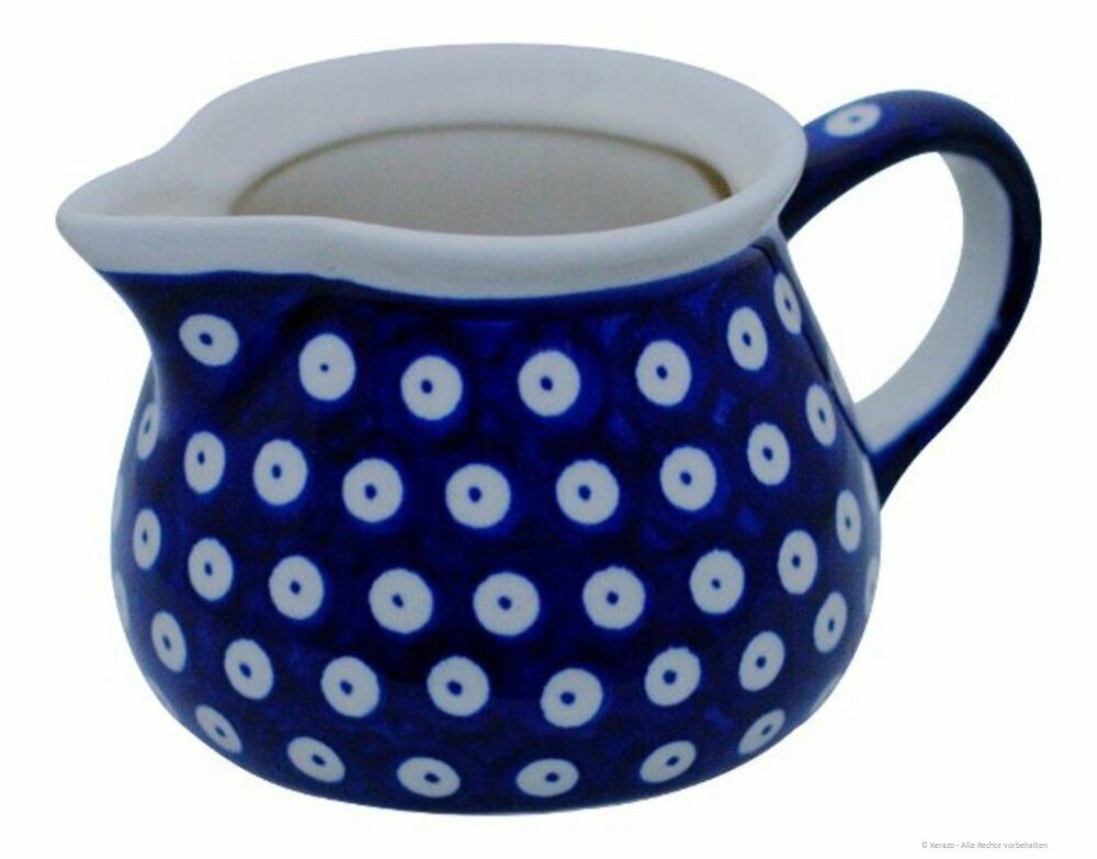 Bunzlauer Keramik Milchkännchen Bunzlauer 400ml Milchkännchen Sahnekännchen gedrungen kompakt Dekor 42, 0,40 l