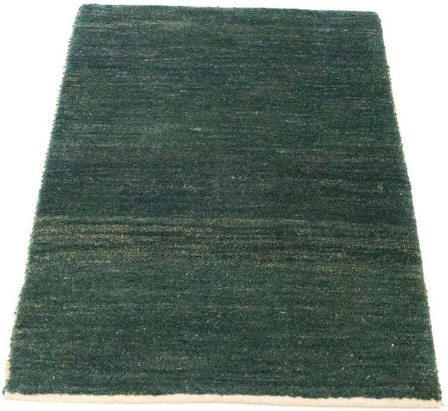 Wollteppich »Gabbeh Teppich handgeknüpft blau«, morgenland, rechteckig, Höhe 18 mm, handgeknüpft-Otto