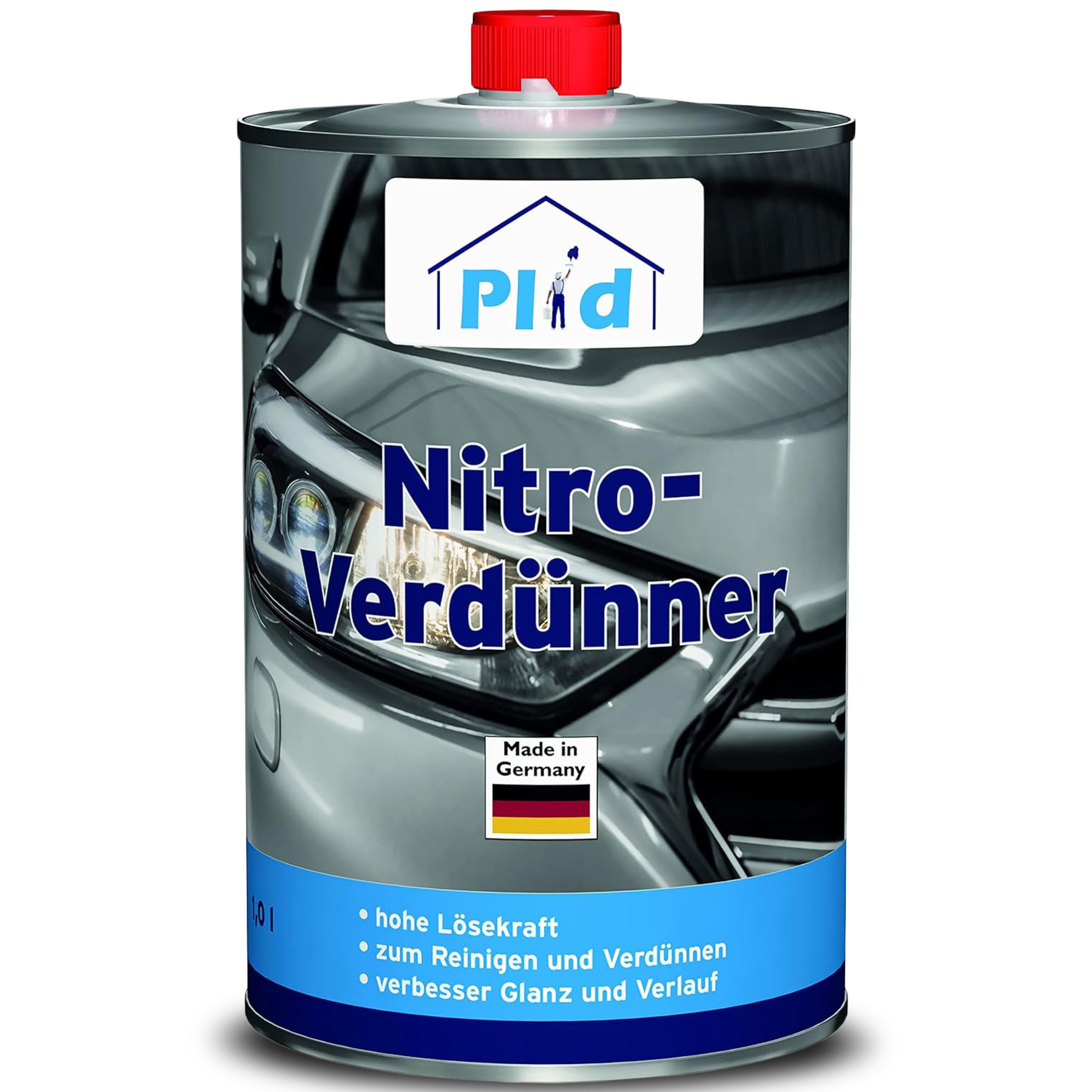 plid Weißlack Nitro-Verdünner Reiniger Lack-Verdünner Verdünner Pinselreiniger, Schnelltrocknend