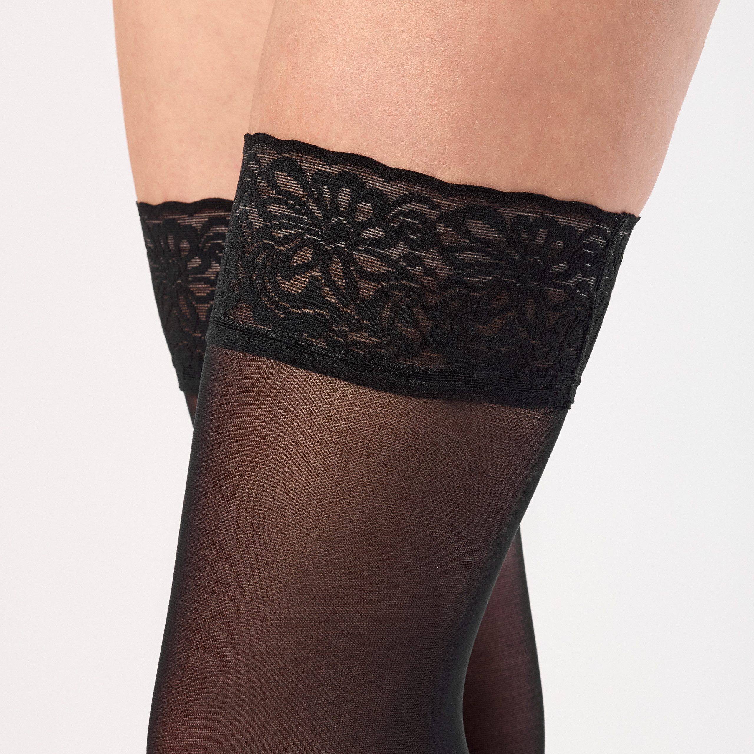 Merry Style Halterlose Strümpfe Damen halterlose Mikrofaser 40 DEN Strümpfe mit Spitze MSSSJ01 – Bild 4 von 5