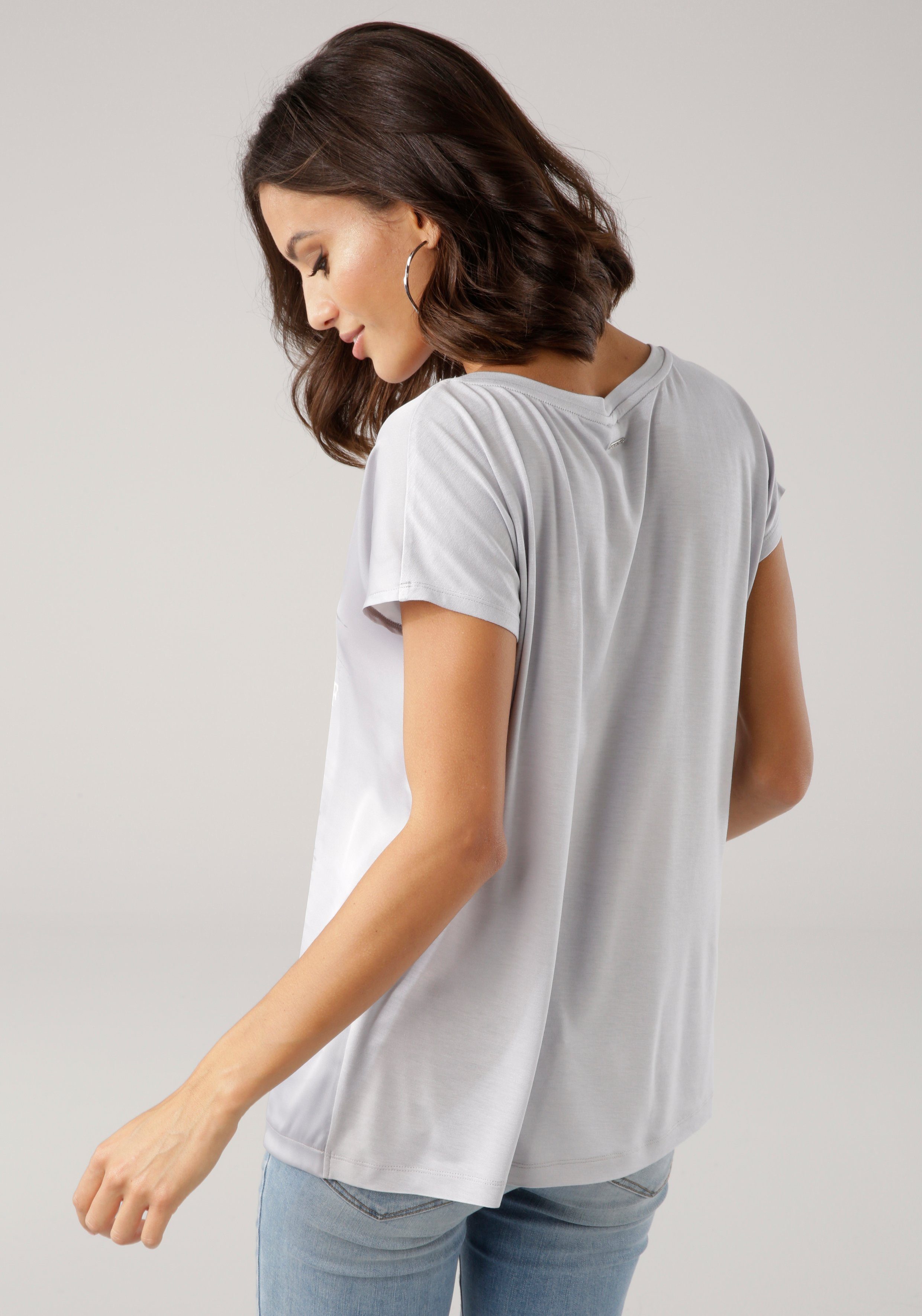 Laura Scott Shirtbluse aus Satin mit günstig online kaufen