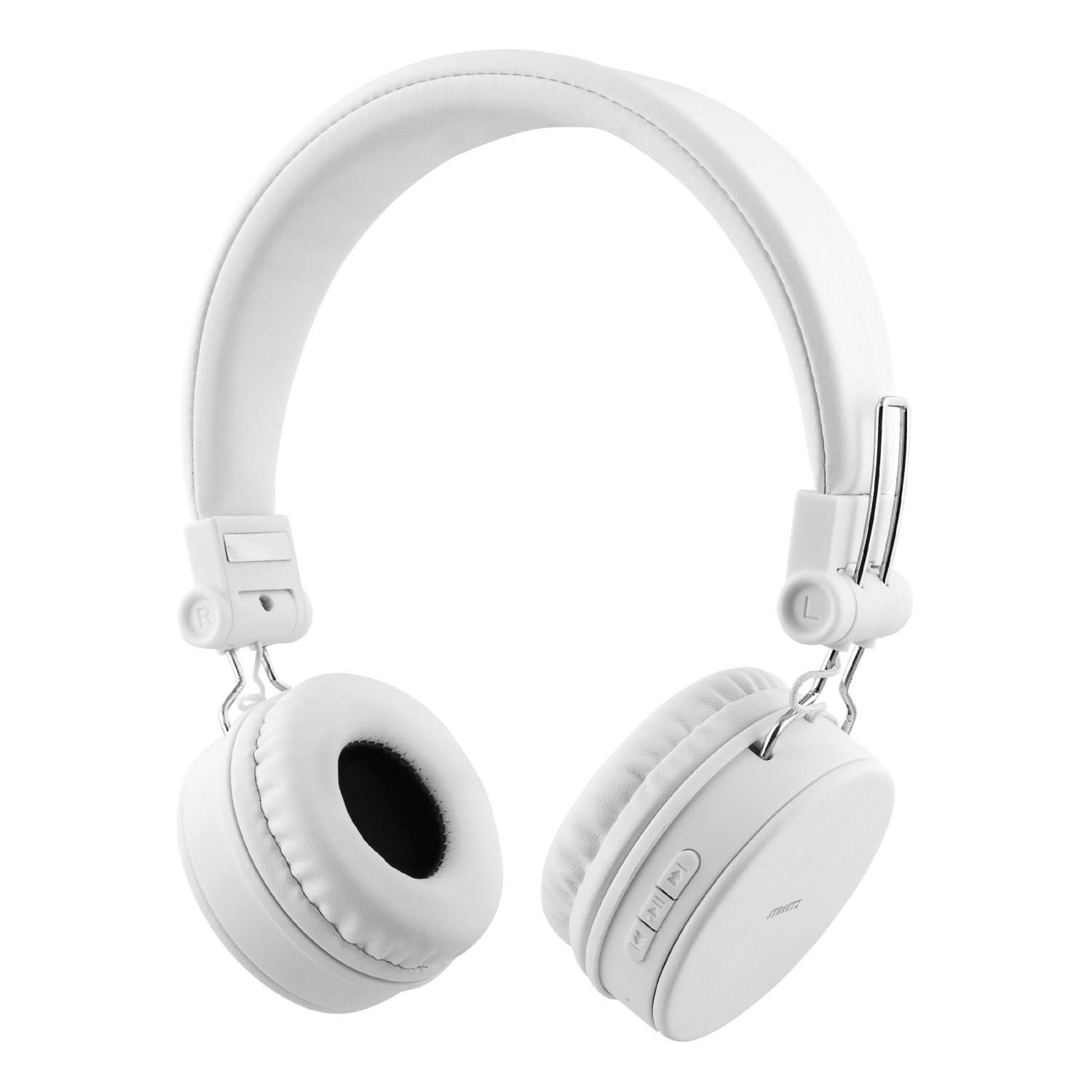 weiß Spielzeit Kopfhörer Bluetooth 5 bis zu faltbar Herstellergarantie) Mikrofon, Kabel Kopfhörer inkl. Jahre 22Std Bluetooth, AUX STREETZ (integriertes