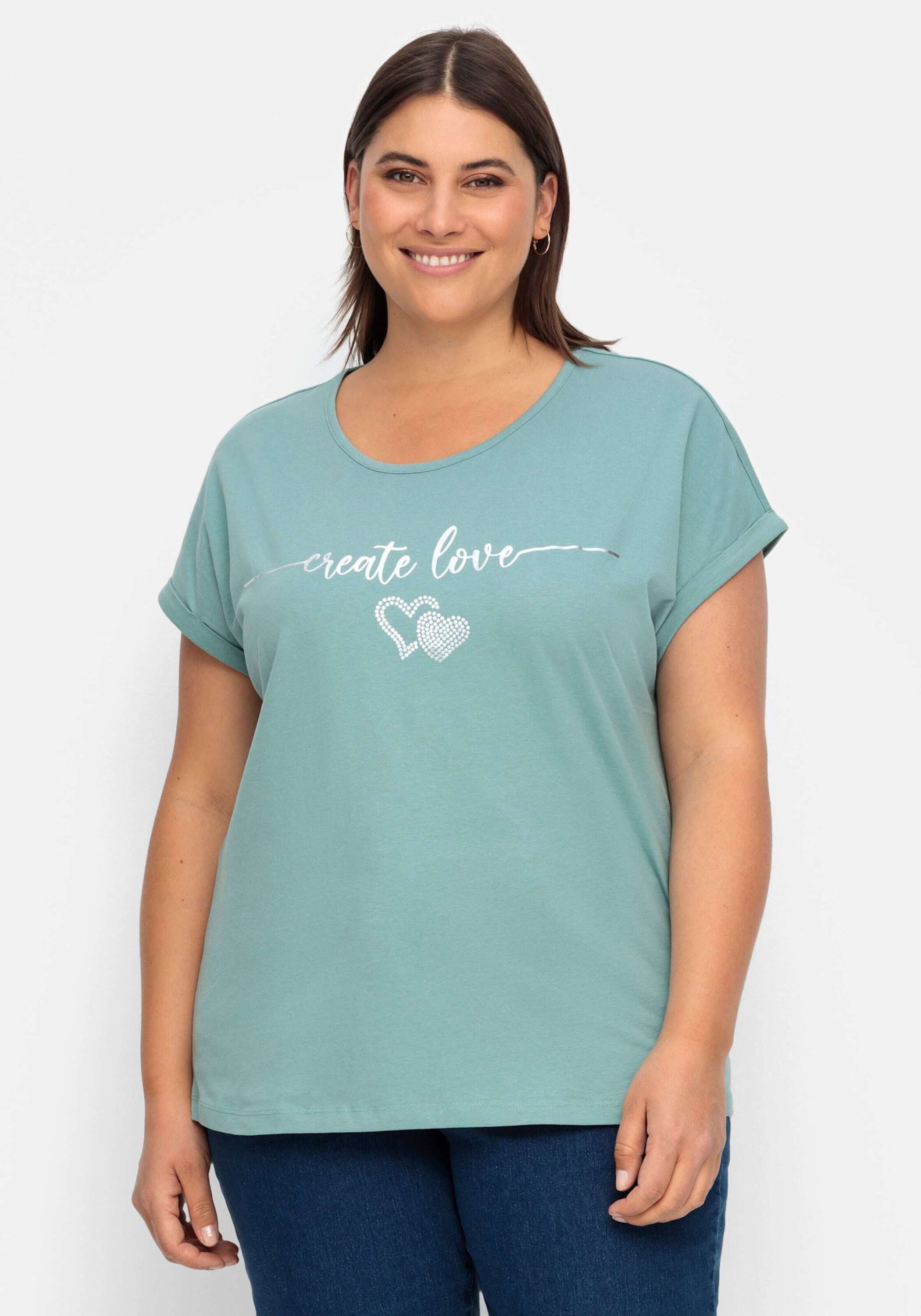 Sieh an! T-Shirt Rundhals-Shirt Extra kurz