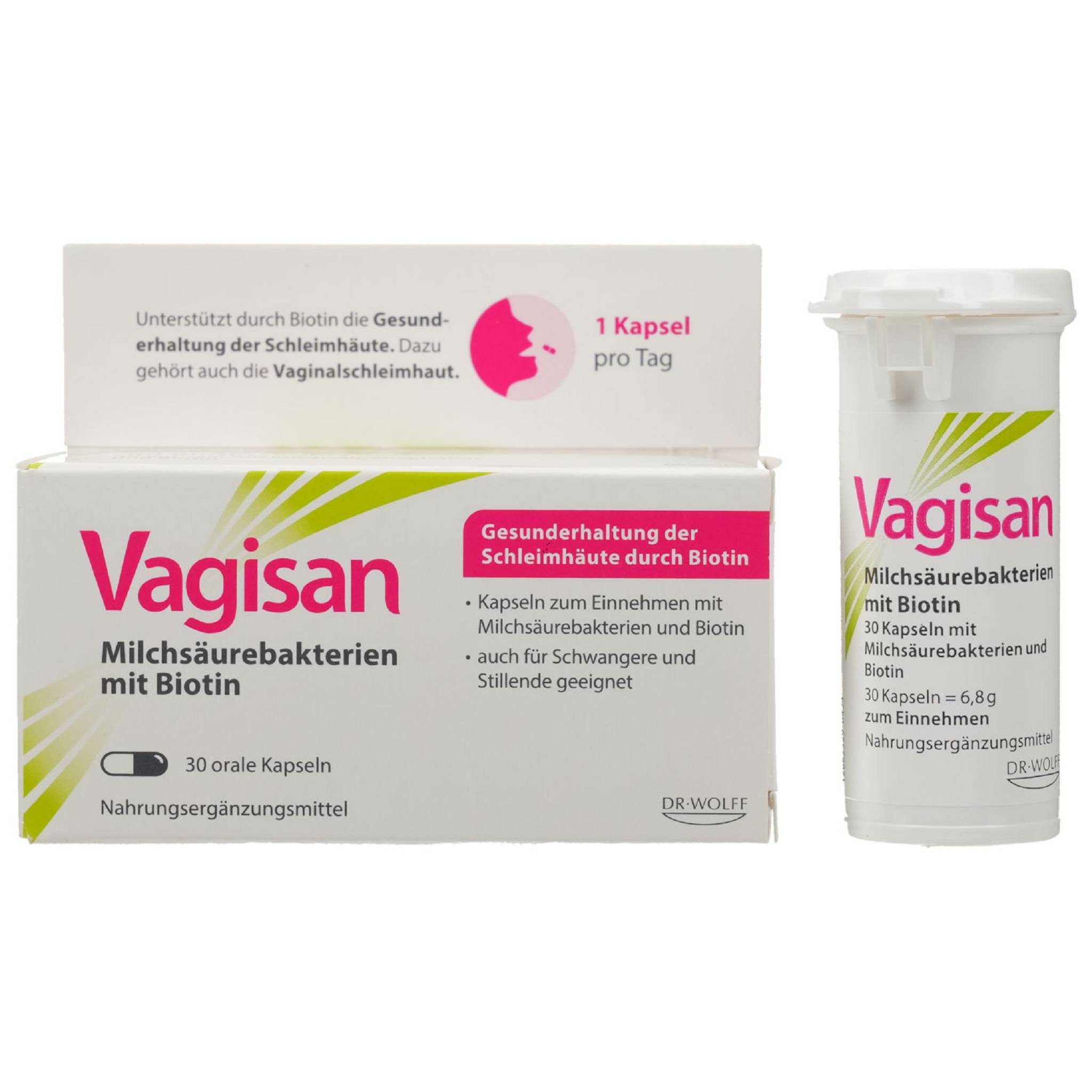 Vagisan Milchsäurebakterien mit Biotin Kapseln 30St PZN 19335708 Kapseln