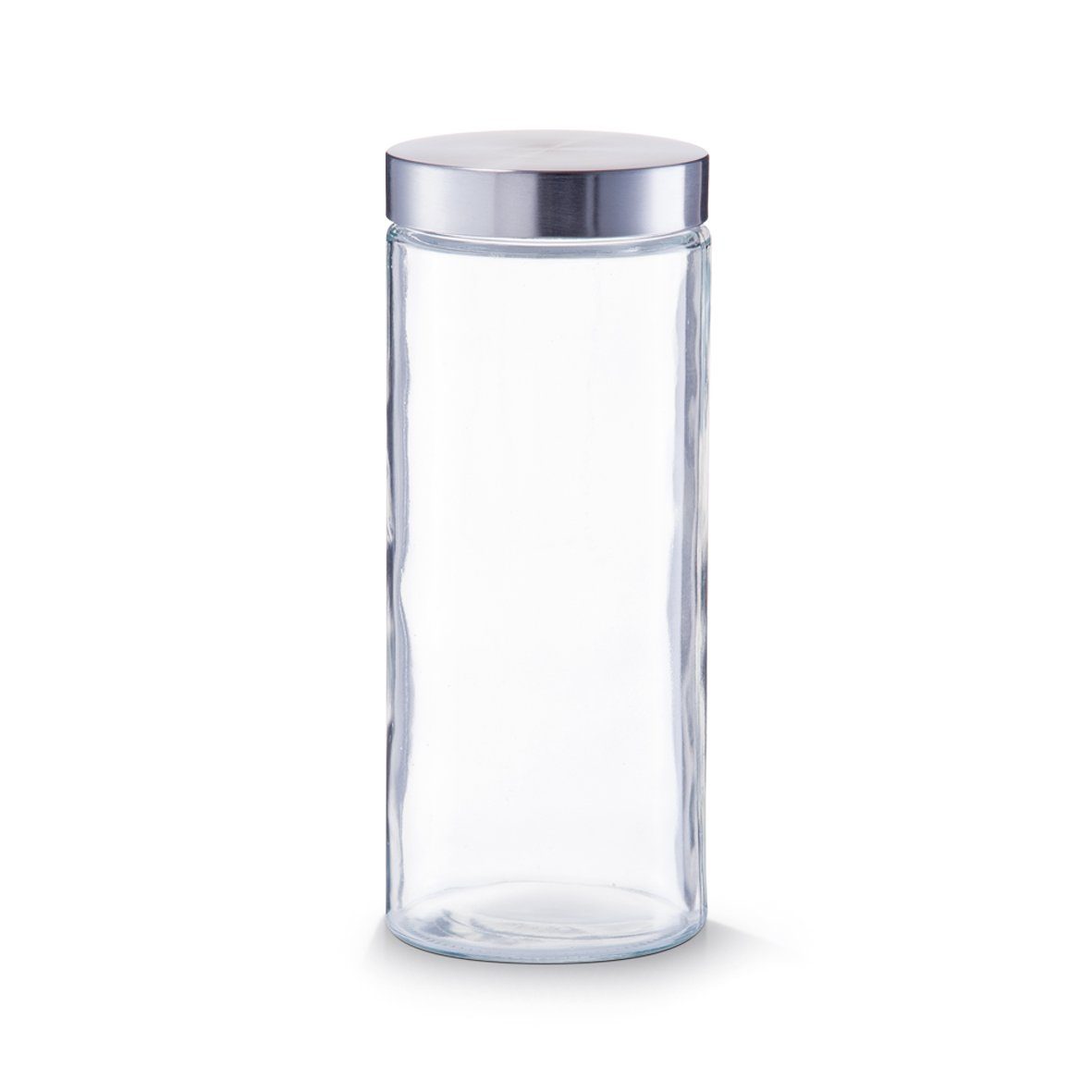 Zeller Present Vorratsglas Vorratsglas m. Edelstahldeckel, Glas/Edelstahl, 2100 ml, Glas/Edelstahl, transparent, Ø11 x 27 cm