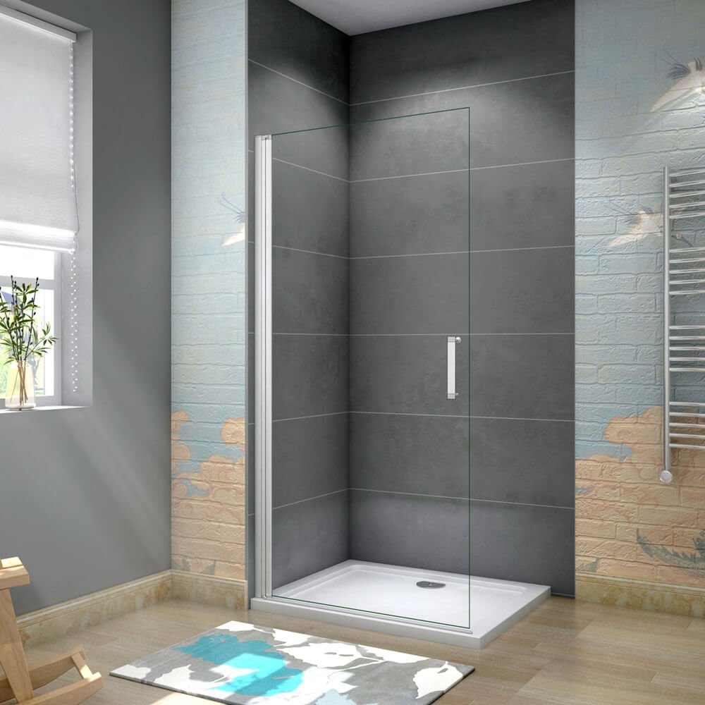 duschspa Duschwand Drehwand Glaswand Trennwand Duschwand Walk in Dusche  Duschtür Drehtür, Einscheibensicherheitsglas, (Set), Glas