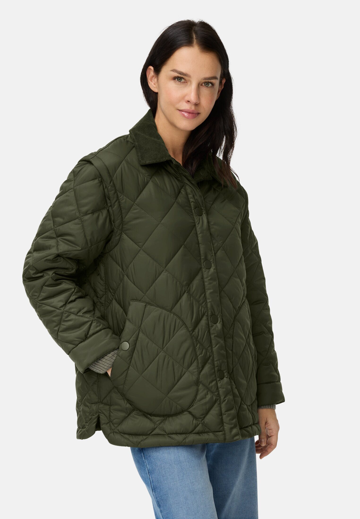 camel active Outdoorjacke mit abnehmbaren Ärmeln Langarm Liegekragen günstig online kaufen