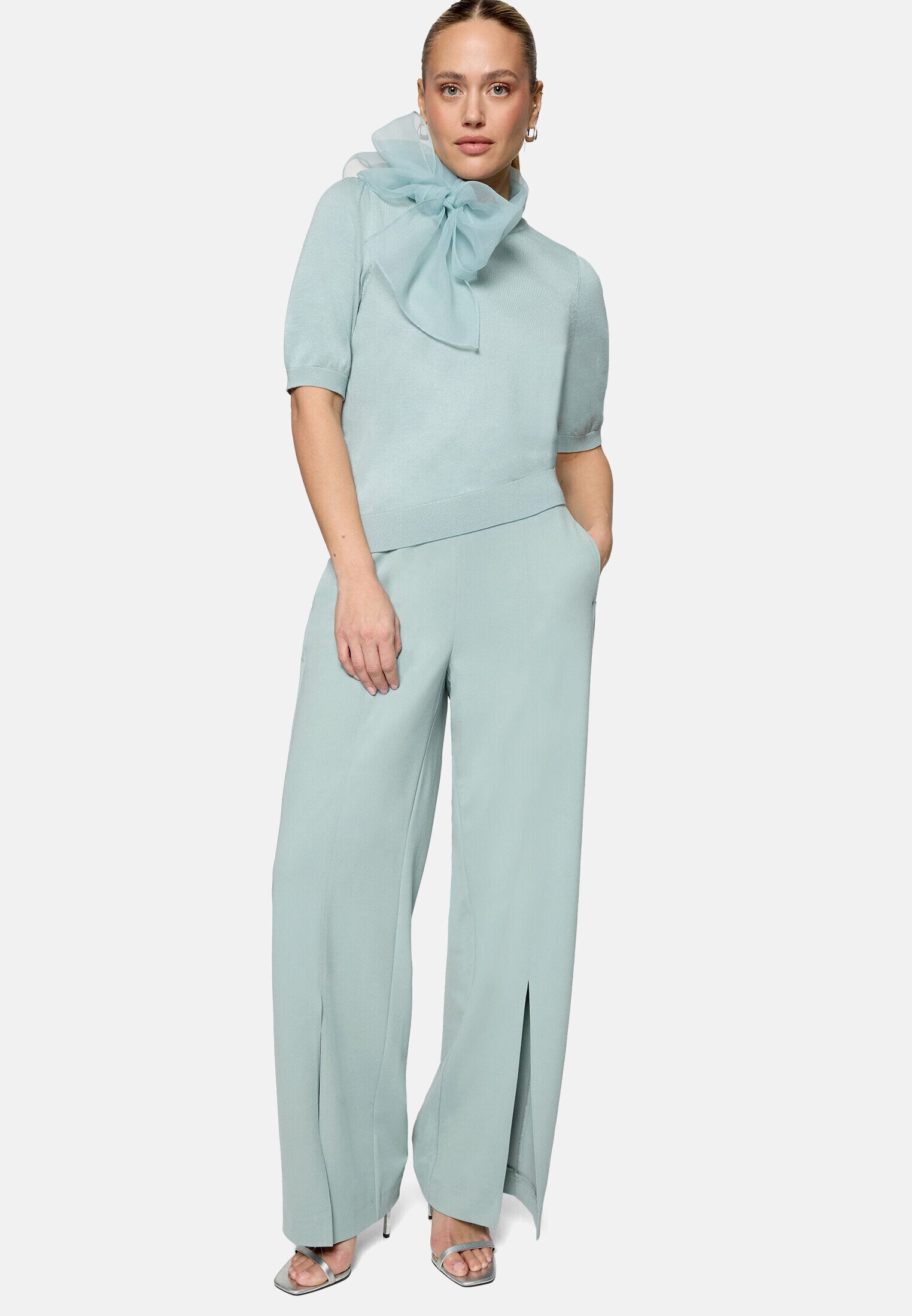 Zero Stoffhose Damen mit Schlitz vorn Schlitze