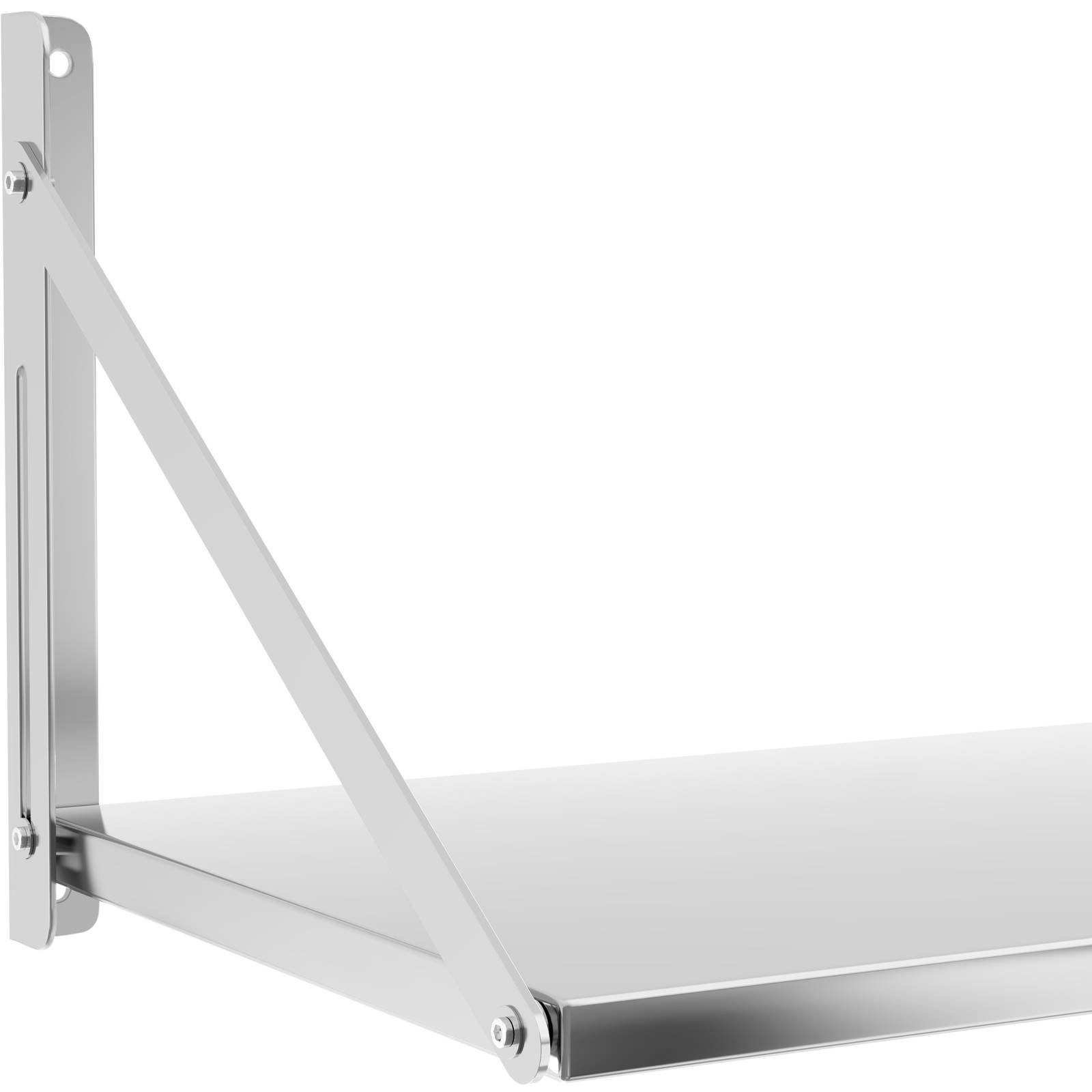 Edelstahl Küchenregal 80cm – Wandregal Mit Regal Produktbild-Vorschau 6