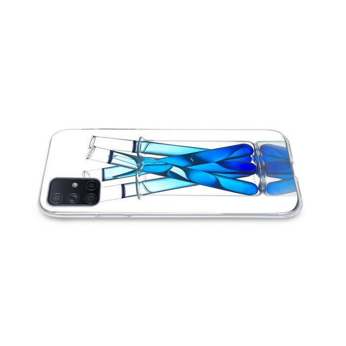 MuchoWow Handyhülle Reagenzgläser Phone Case Handyhülle Samsung Galaxy A71 Silikon Schutzhülle