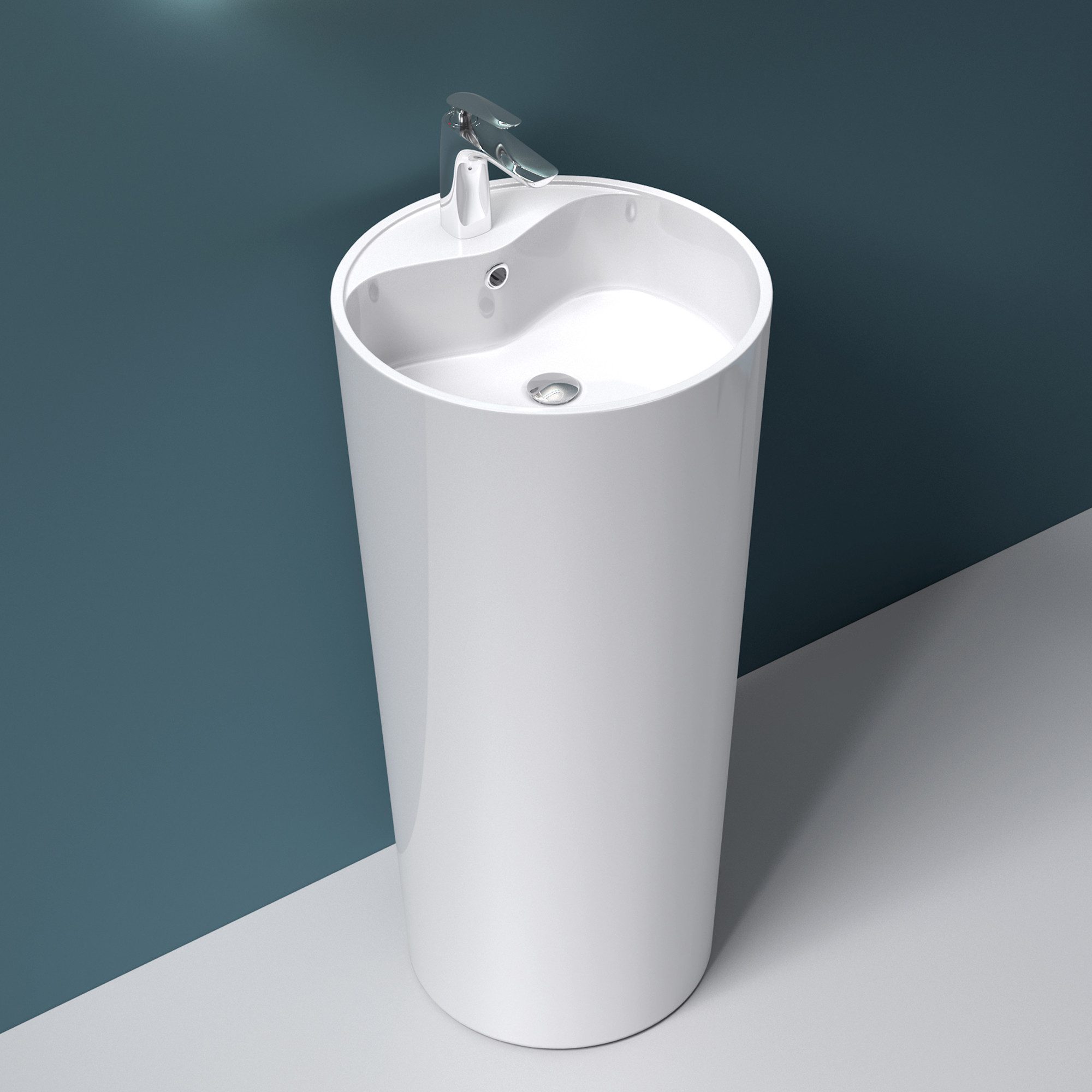 Mai & Mai Waschbecken Design Standwaschbecken Col35 Mineralguss Standwascht günstig online kaufen