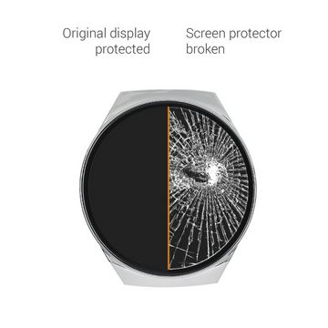 kwmobile Smartwatch-Hülle, 2x Hülle für Huawei Watch GT 2e - Fullbody Fitnesstracker Glas Cover Case Schutzhülle Set
