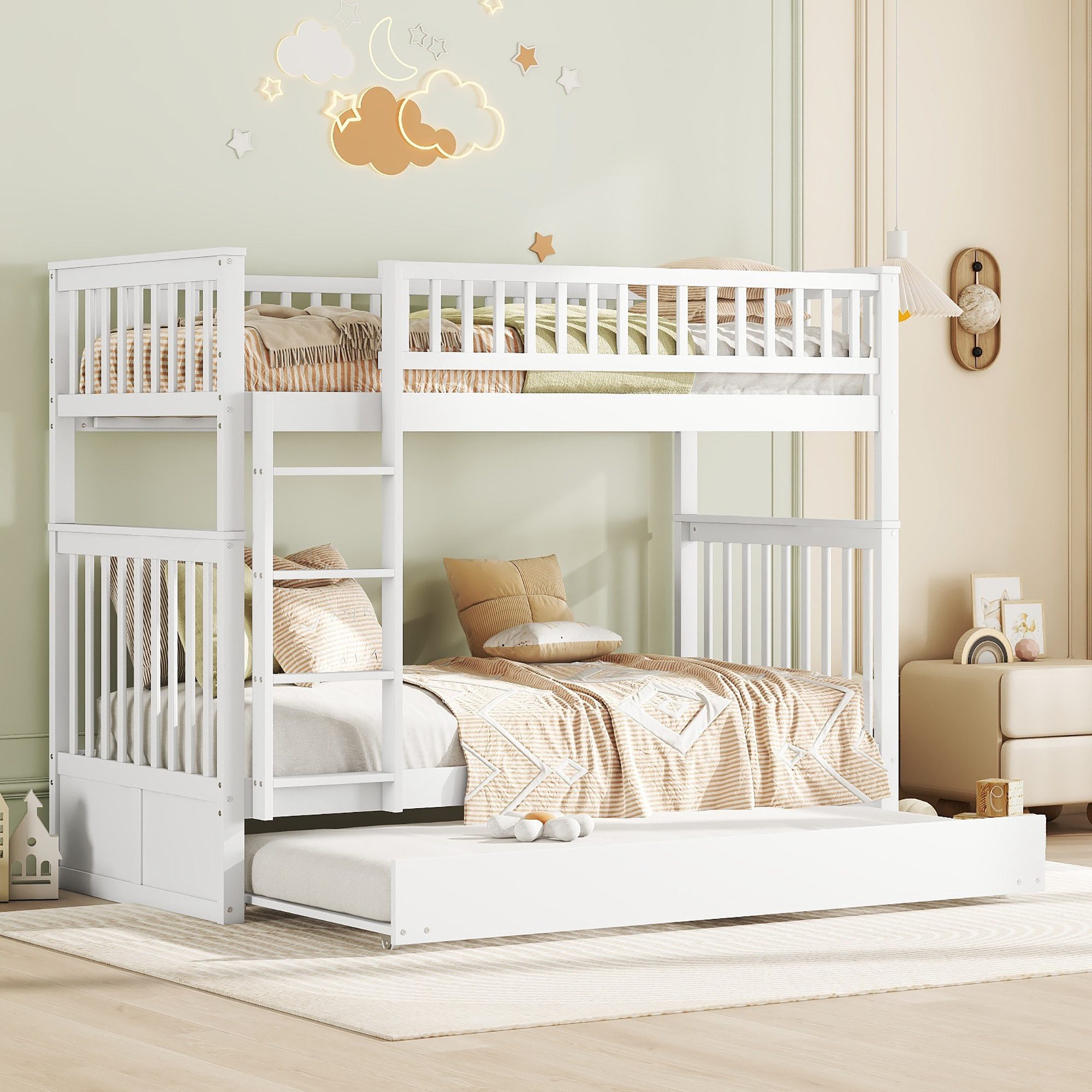 SOFTWEARY Etagenbett mit 2 Liegeflächen, Gästebett günstig online kaufen