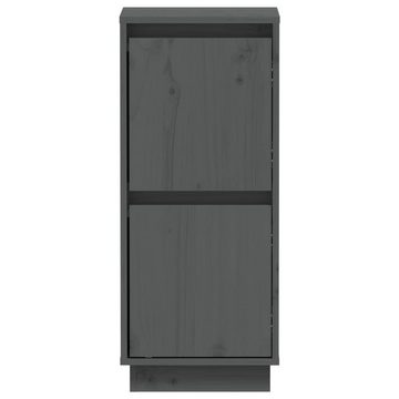 vidaXL Sideboard Sideboard Grau 31,5x34x75 cm Massivholz Kiefer (1 St)