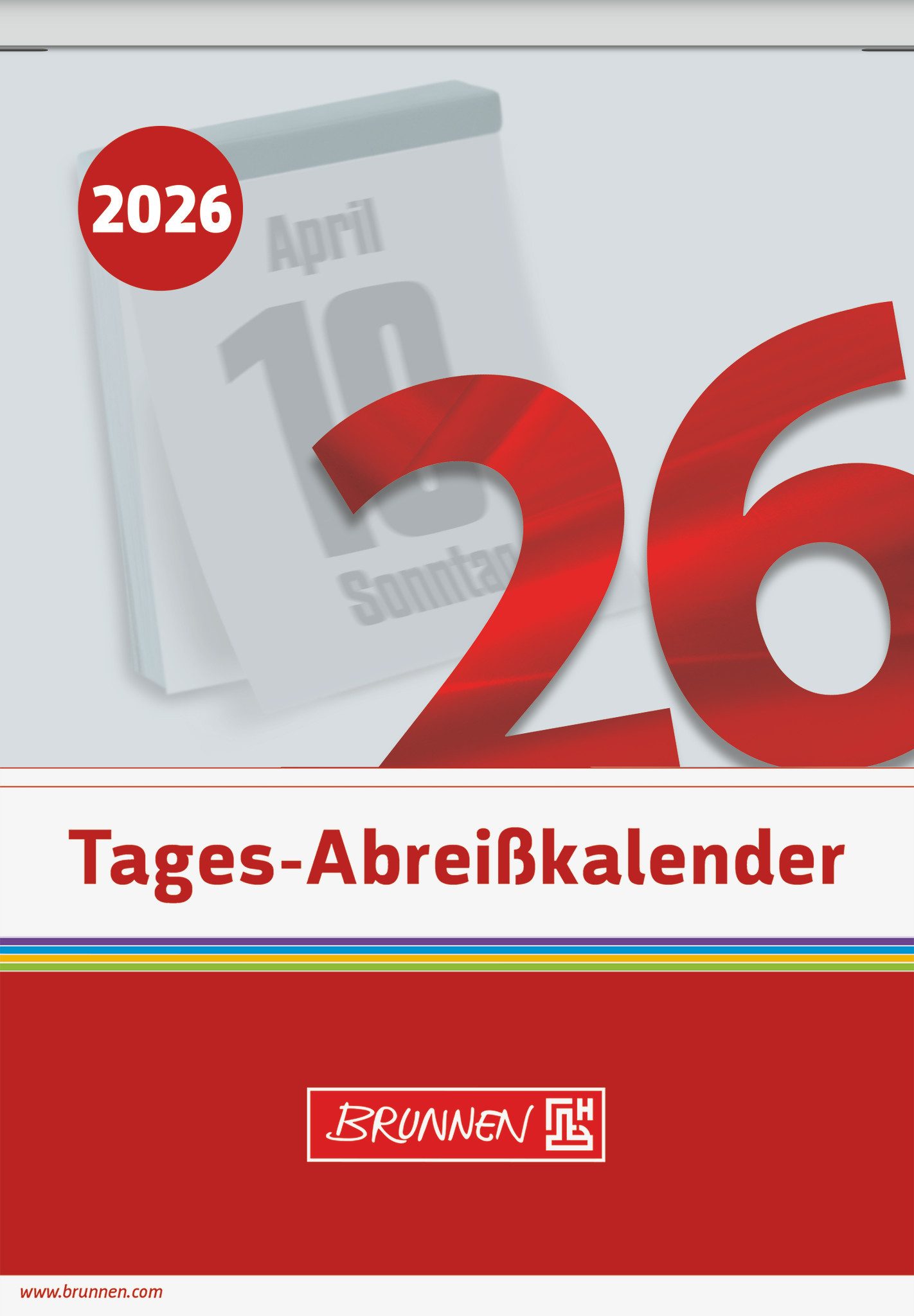 BRUNNEN Abreißkalender BRUNNEN 1070313006 Tagesabreißkalender 98x142mm Nr.13