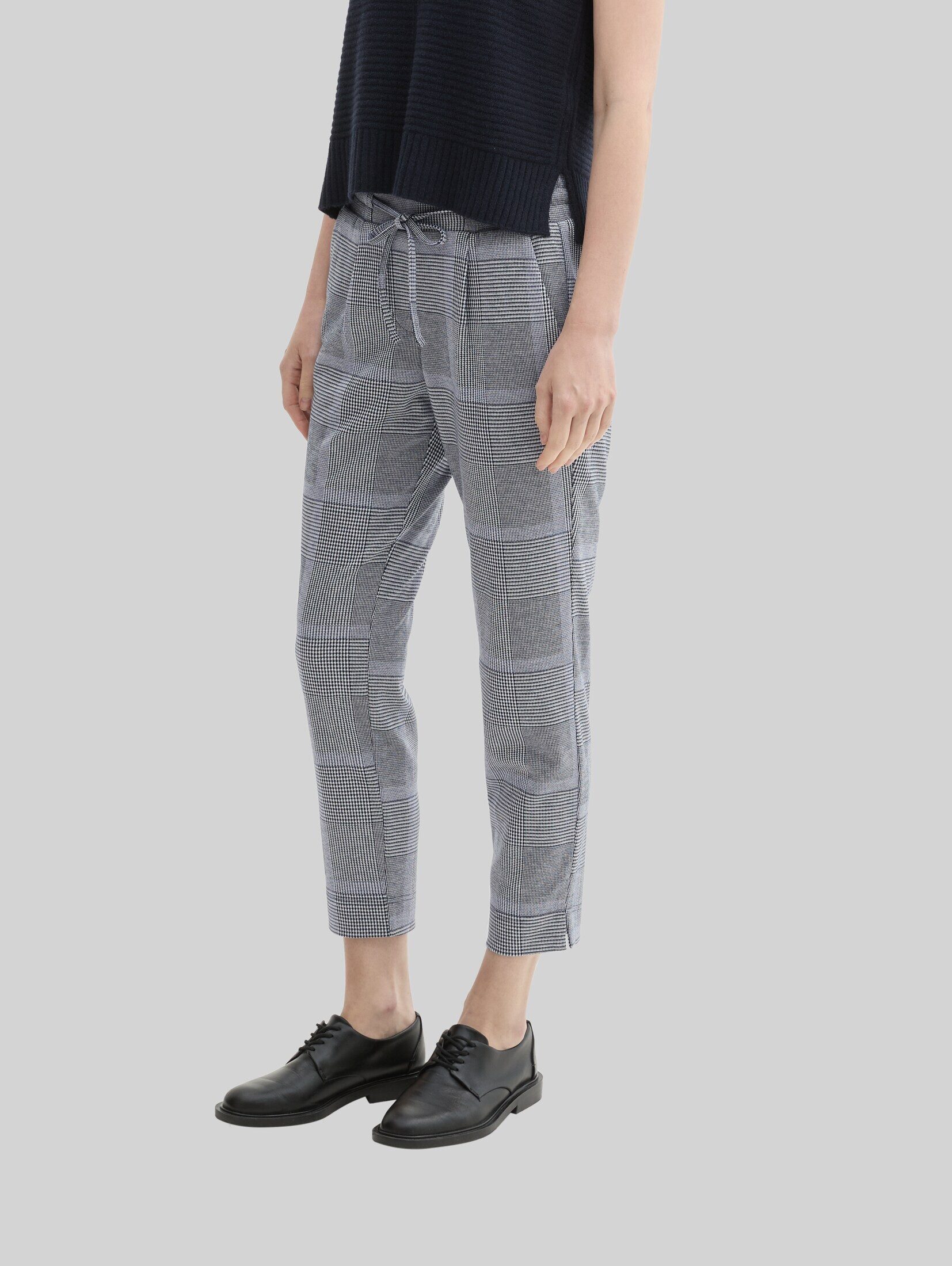 TOM TAILOR 7/8-Hose Hosen & Chino Loose Fit Hose im Karomuster