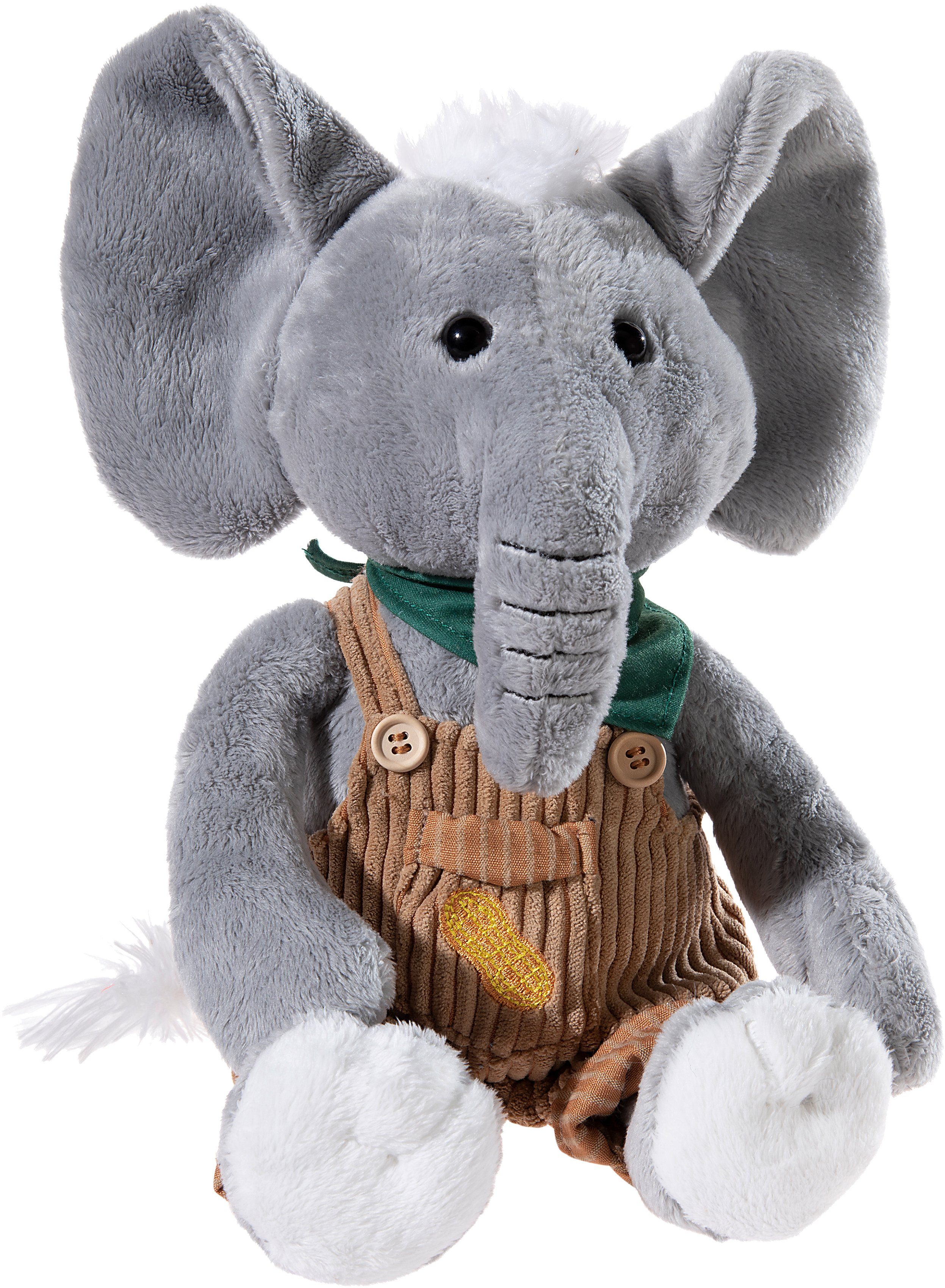 Heunec® Kuscheltier Latzhosen-Gang, Elefant Eddie Erdnuss