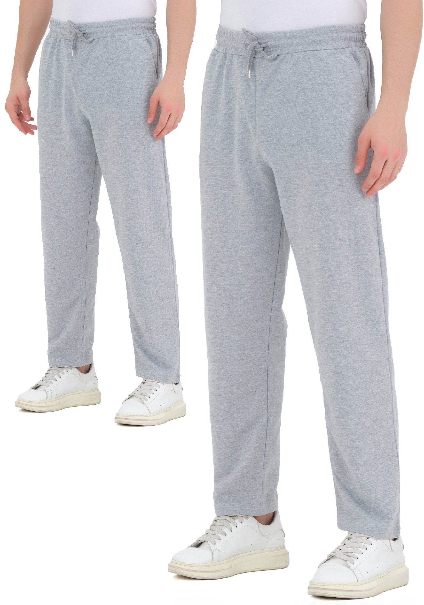 ROSS CAMP Jogginghose Sporthose Herren (2-tlg) Baumwolle günstig online kaufen