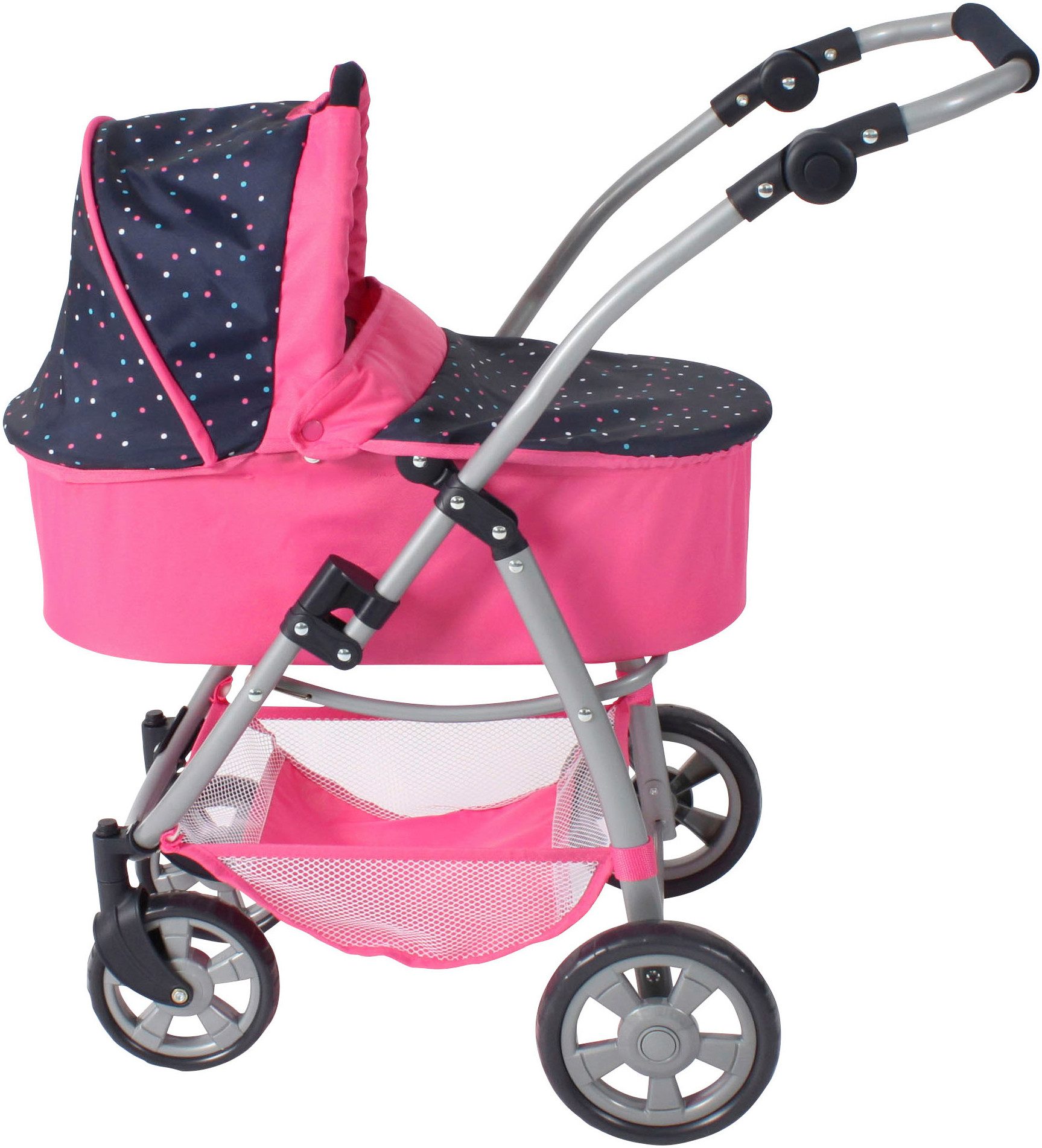 CHIC2000 Kombi-Puppenwagen Emotion 2.0, Konfetti, inkl. Babywanne, Sportwagenaufsatz und Autositz