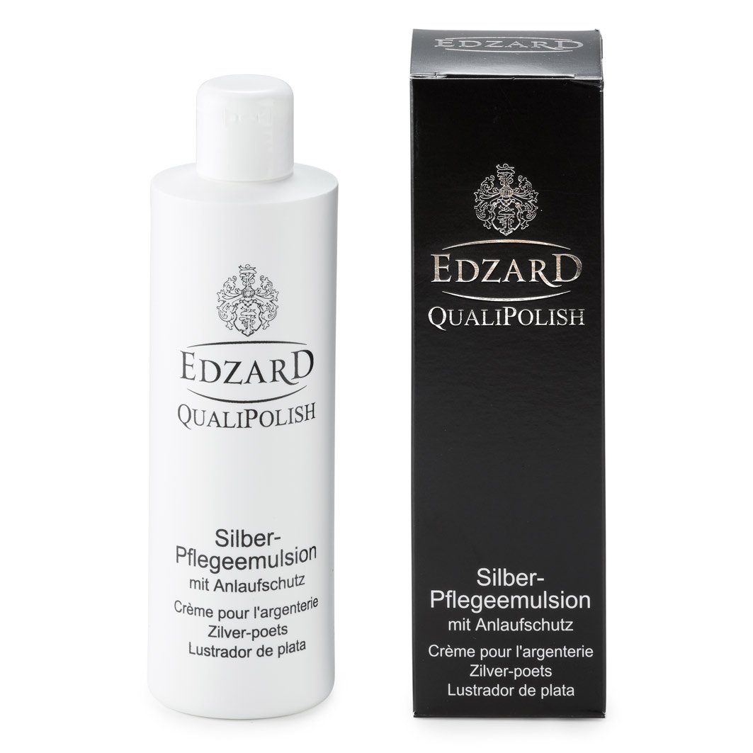 EDZARD Reinigungs-Set QualiPolish Silber-Pflege-Emulsion, mit Anlaufschutz, Inhalt 250 ml