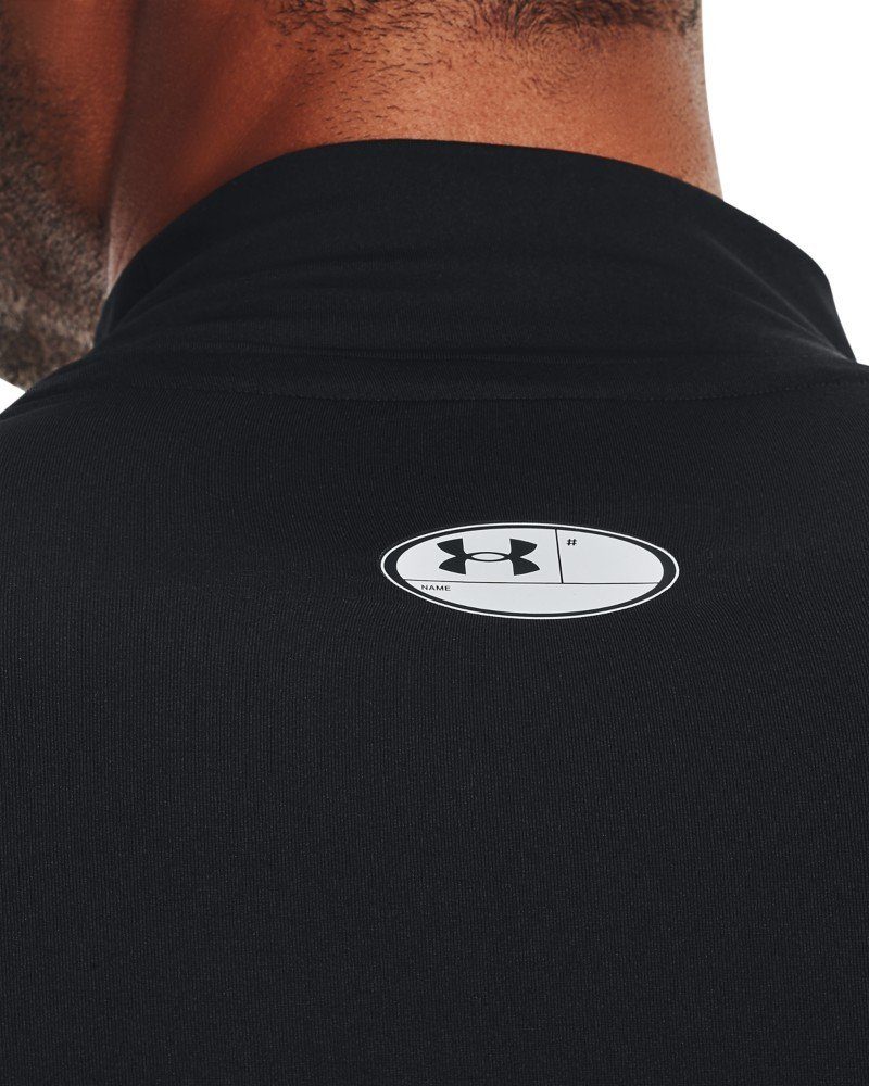 Under Armour® Longsleeve HeatGear Mock 090 Heather Langarm-Oberteil Carbon