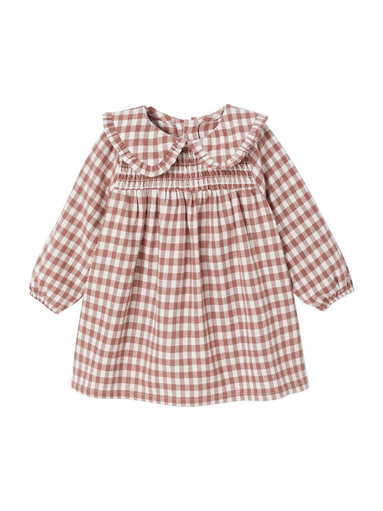 Minikleid Baby Kleid aus Flanell mit Vichykaro