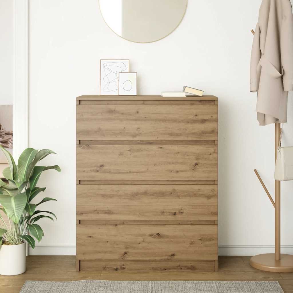 vidaXL Sideboard Sideboard Artisan-Eiche 80x35x99 cm günstig online kaufen