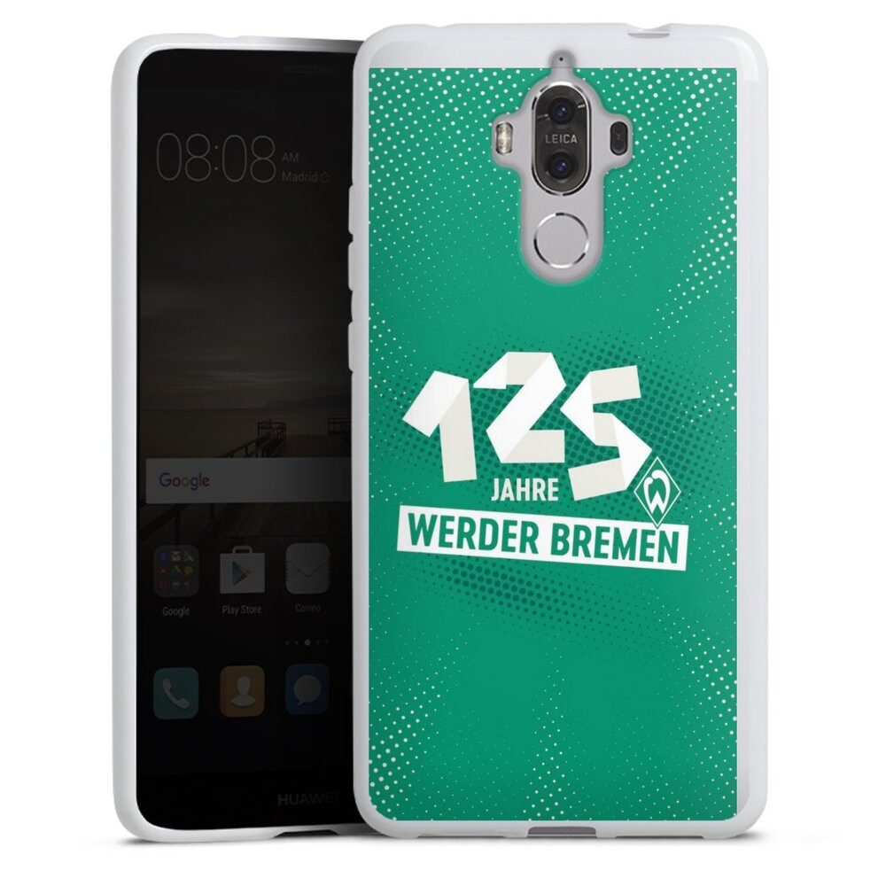 DeinDesign Handyhülle 125 Jahre Werder Bremen Offizielles Lizenzprodukt, Huawei Mate 9 Silikon Hülle Bumper Case Handy Schutzhülle
