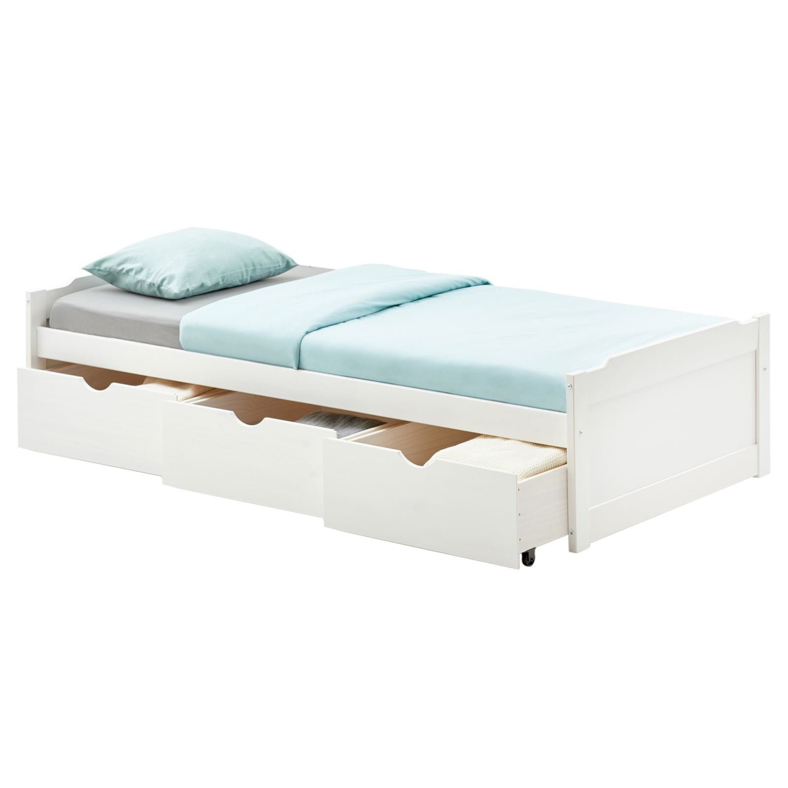 IDIMEX Funktionsbett MIA, Bett mit Stauraum Jugendbett Funktionsbett Gästebett Tagesbett 90x190