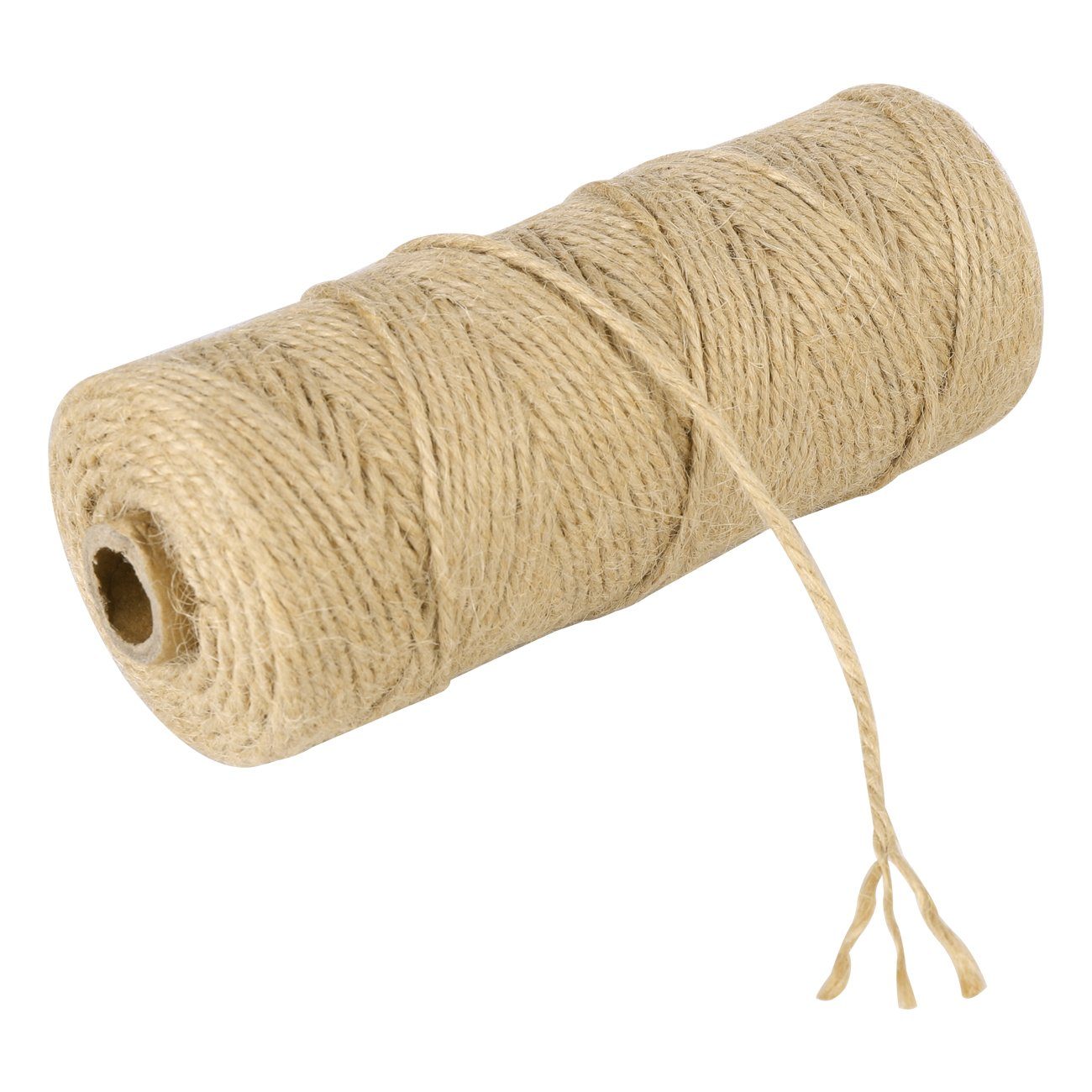 Sekey Bastelnaturmaterial 2mm x 100m Juteschnur Gartenkordel Bastelschnur Natürliche Jute Schnur, (1-tlg), Für Fotopapier Geschenkpapier Gartenarbeit Geschenke Dekoration