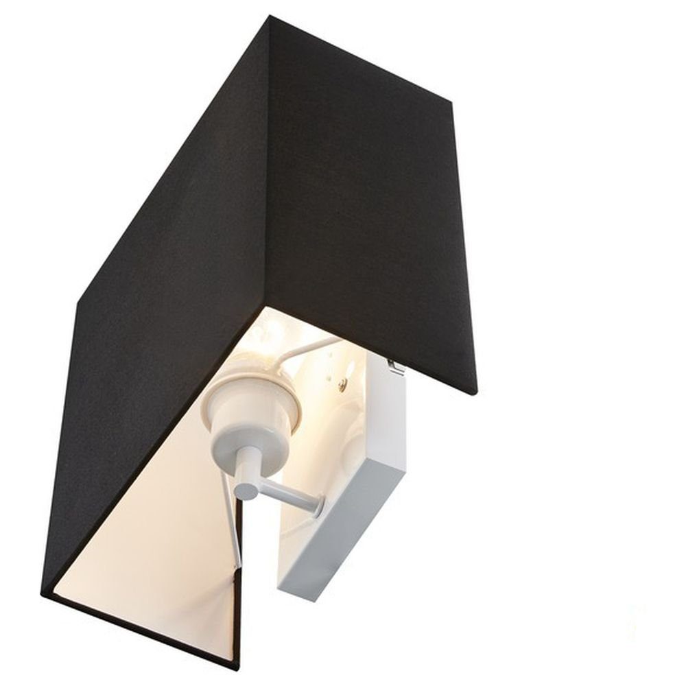 Wandlicht Wandlampe, keine 40W in warmweiss, SLV Stahl Leuchtmittel aus Nein, Schwarz, E27 enthalten: Wandleuchte, Wandleuchte Angabe, Wandleuchte Accanto max.