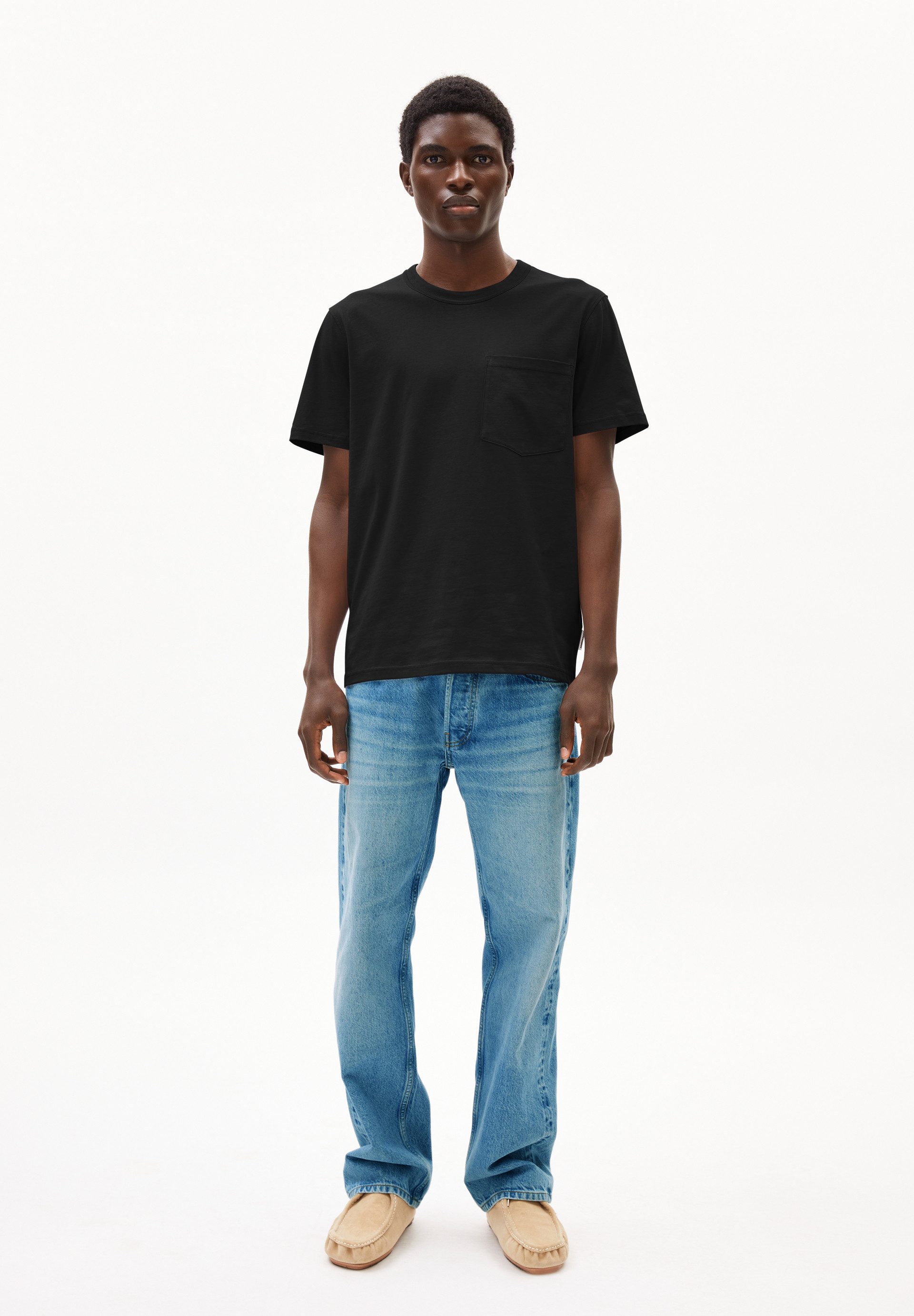 Armedangels T-Shirt MAARKOS POCKET Midweight T-Shirt aus Bio-Baumwolle Relaxed Fit
