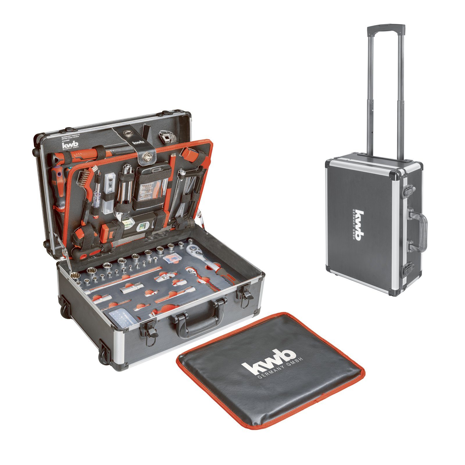 Werkzeugset kwb Werkzeug-Koffer Trolley inkl. Werkzeug-Set, 175 -teilig, gefüllt