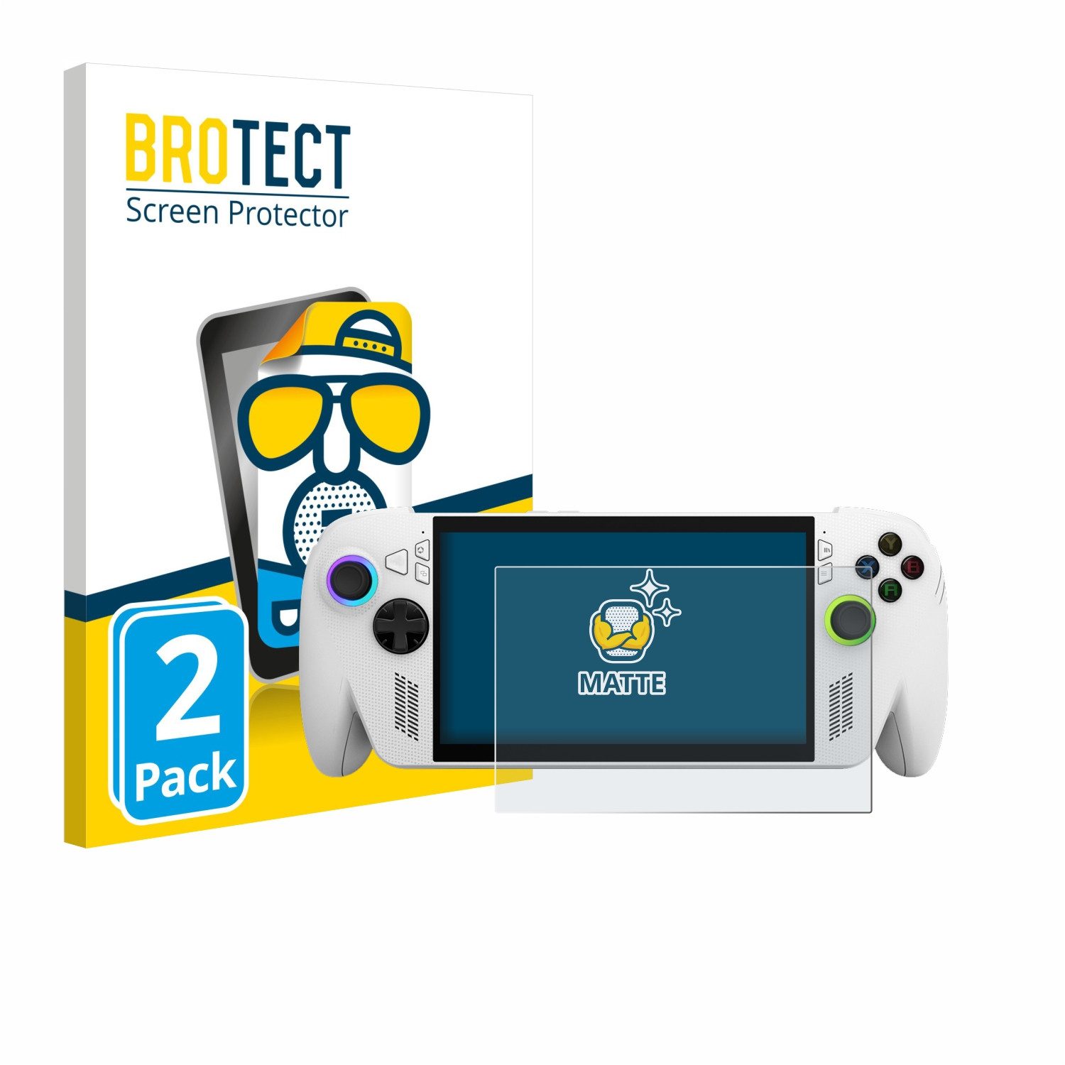 BROTECT Displayschutzfolie Schutzfolie für ASUS ROG Xbox Ally, 2 Stück, Displayschutz Schutz Folie Matt Entspiegelungsfolie