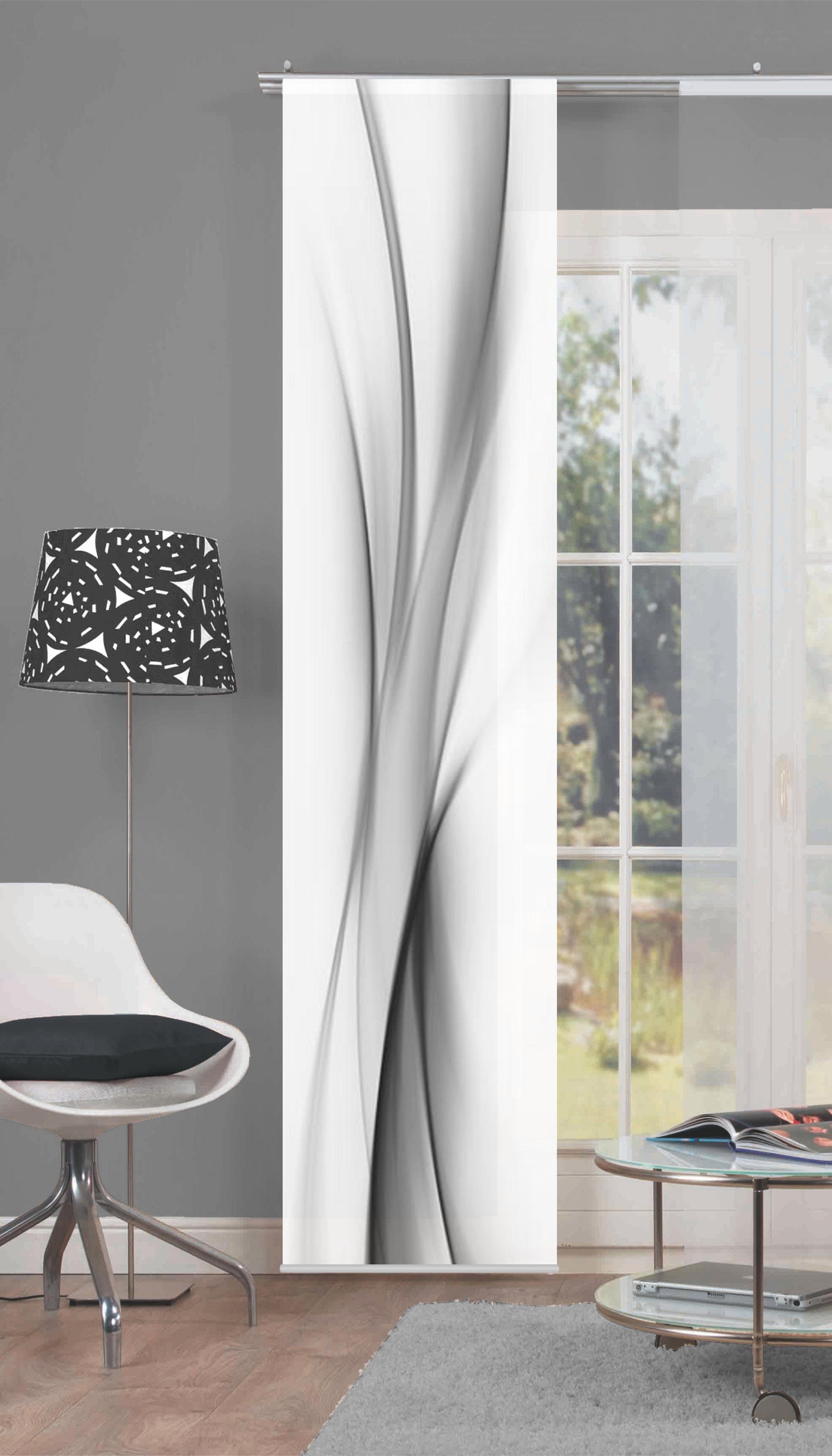 HOME WOHNIDEEN Schiebegardine ROCHELLE (1 St), Klettband, blickdicht, HxB: günstig online kaufen