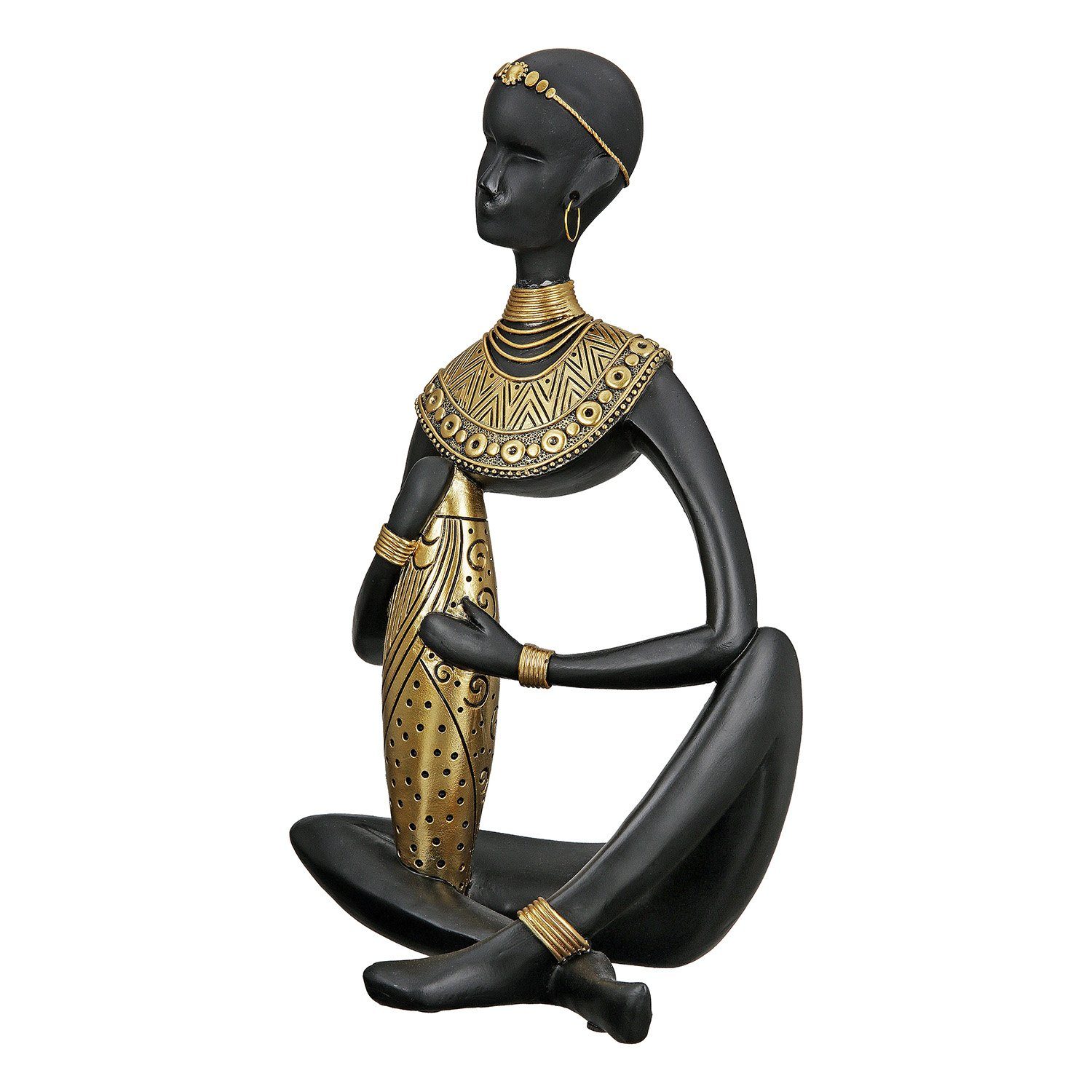 GILDE Afrikafigur Figur St), Amari 19cm 32,5cm B. Maße: H. x x 15cm T. (1