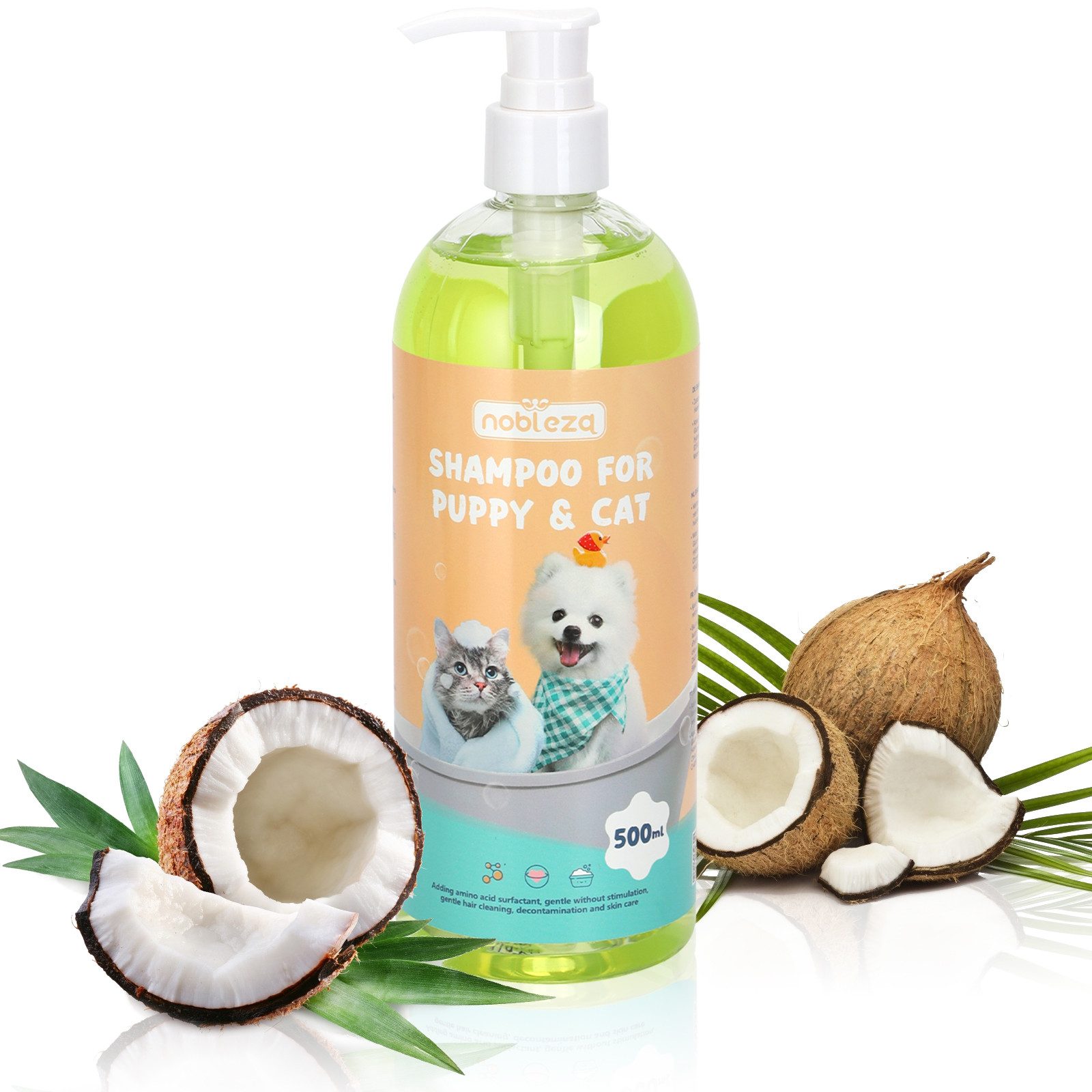 Tiershampoo Hundeshampoo Welpen Kätzchen Mild 500ml
