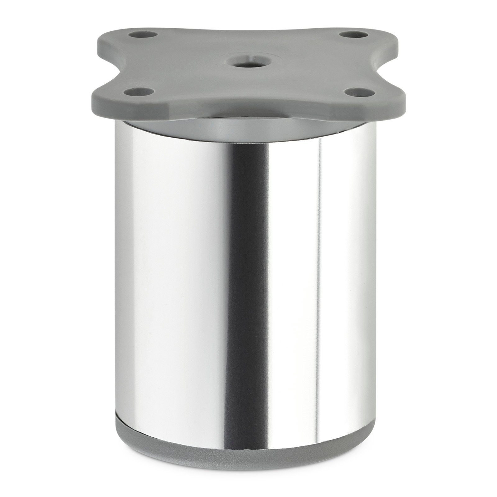 Möbelfuß 4 Stück Echo 60 mm (10 mm) Ø 40 mm Chrom poliert