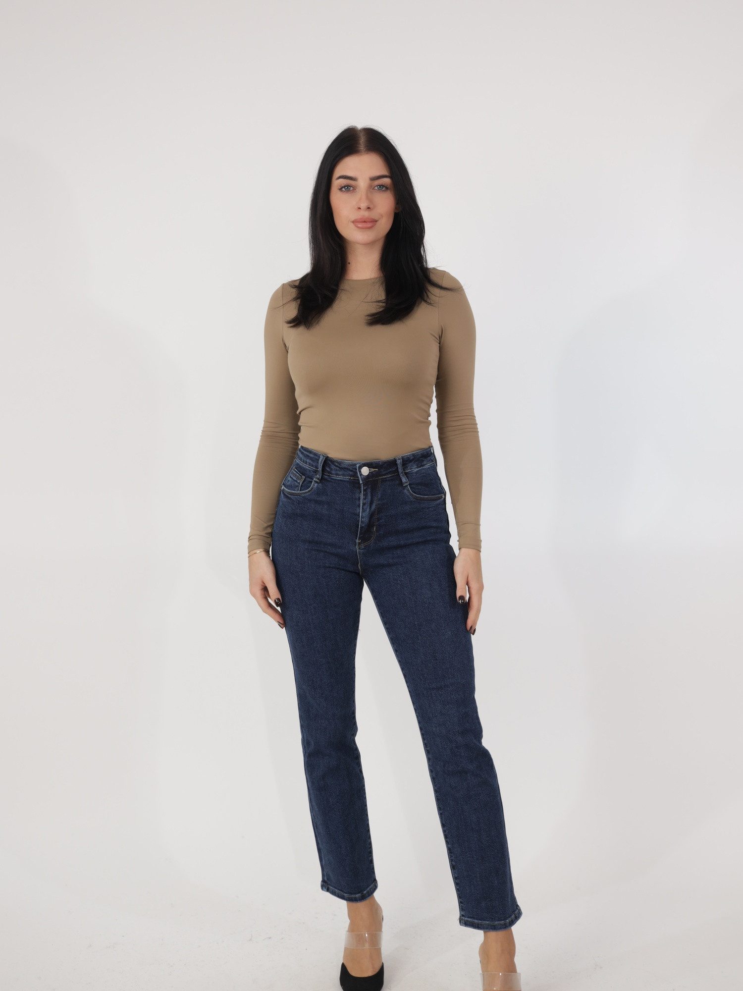 Elara Straight-Jeans Straight-Hose