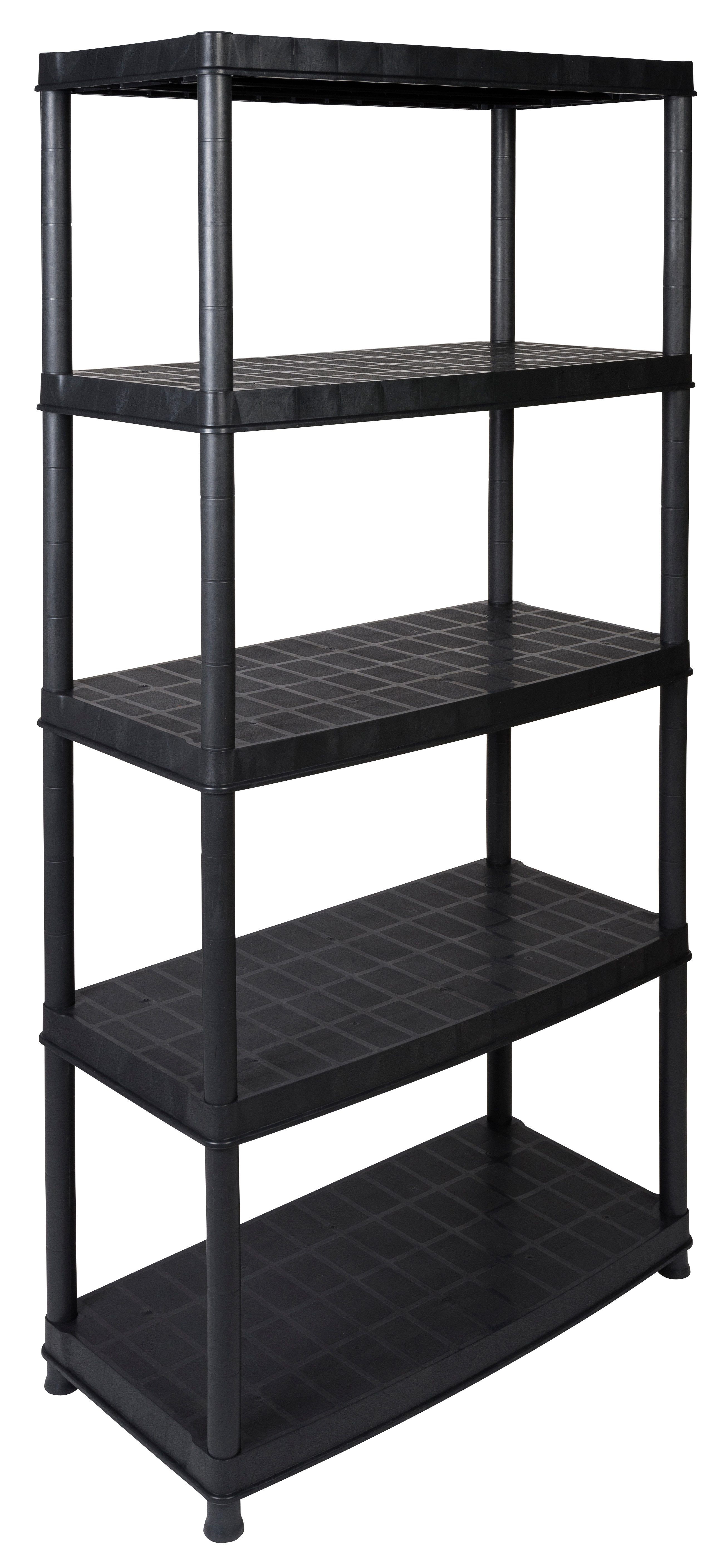 Kreher Schwerlastregal Regal Set: 2 x Optimo mit 5 Böden in Schwarz, 2-tlg. günstig online kaufen